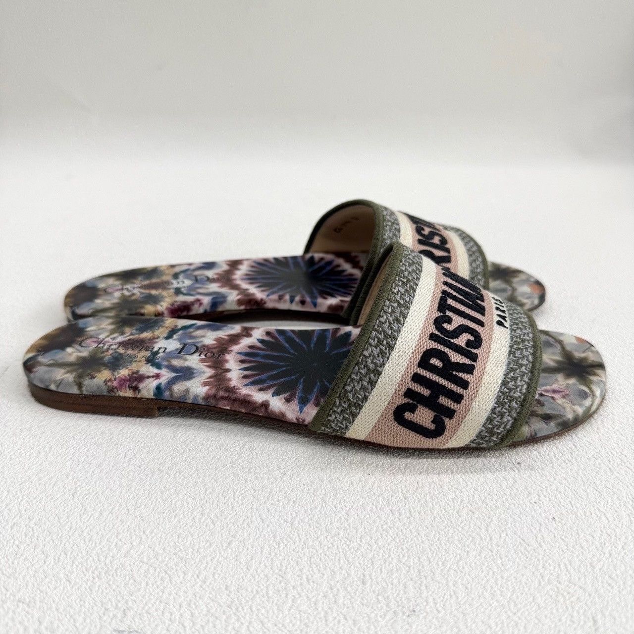 Dior Dior Retro Embroidered Multi Sandals us_6-5 Women Size US 6.5 / IT 36.5 - 4 Thumbnail