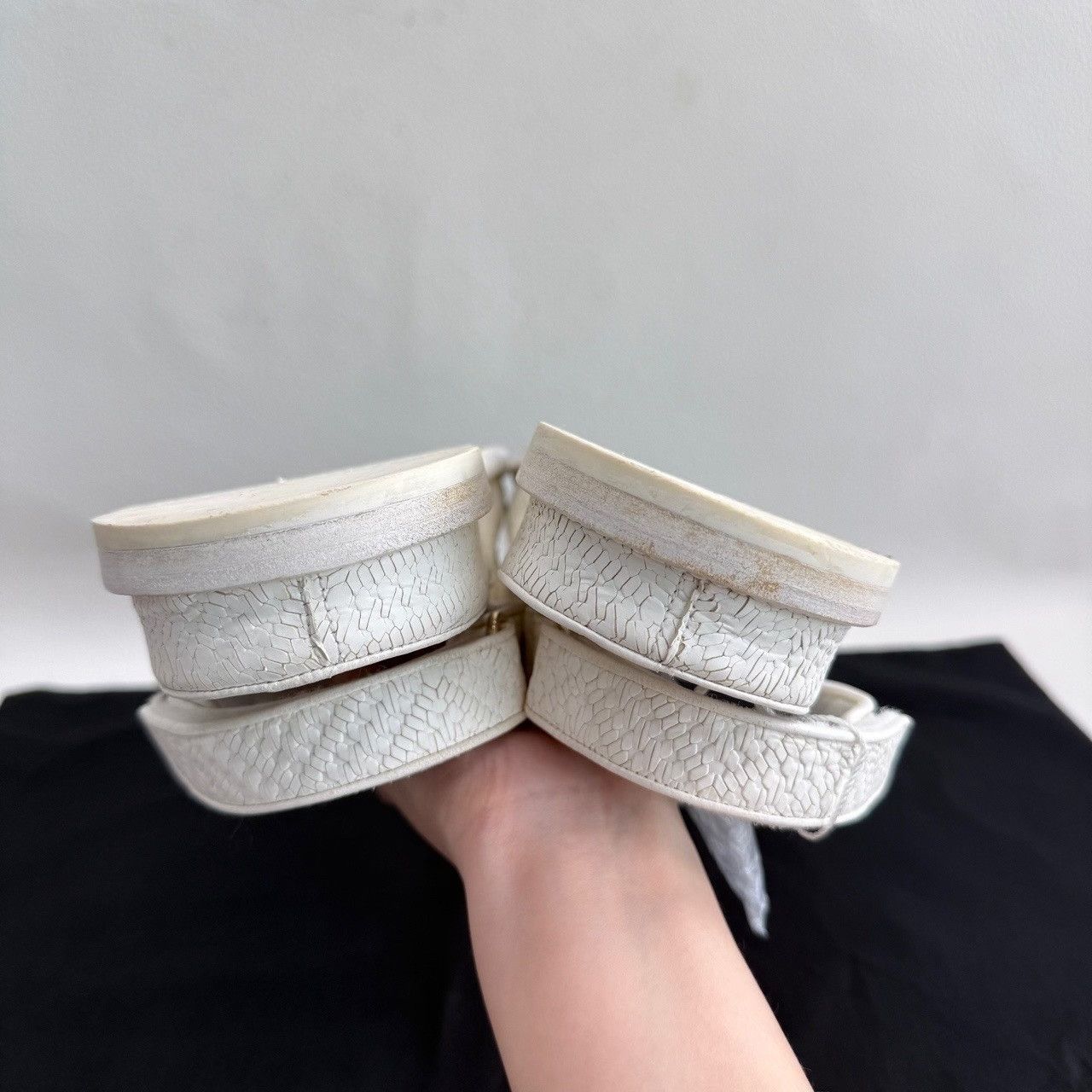 Chanel Chanel Leather White Sandals us_7-5 Women Size US 7.5 / IT 37.5 - 6 Thumbnail