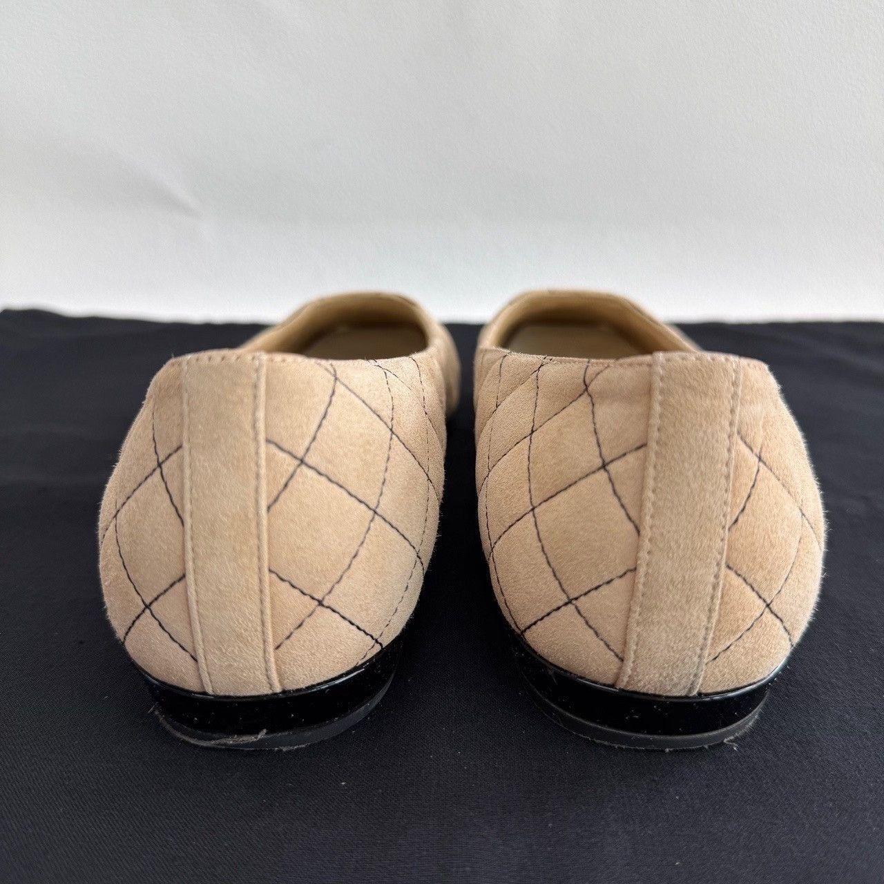 Chanel Chanel Suede Plaid Black Lowtop Sneakers us_6-5 Women Size US 6.5 / IT 36.5 - 5 Thumbnail