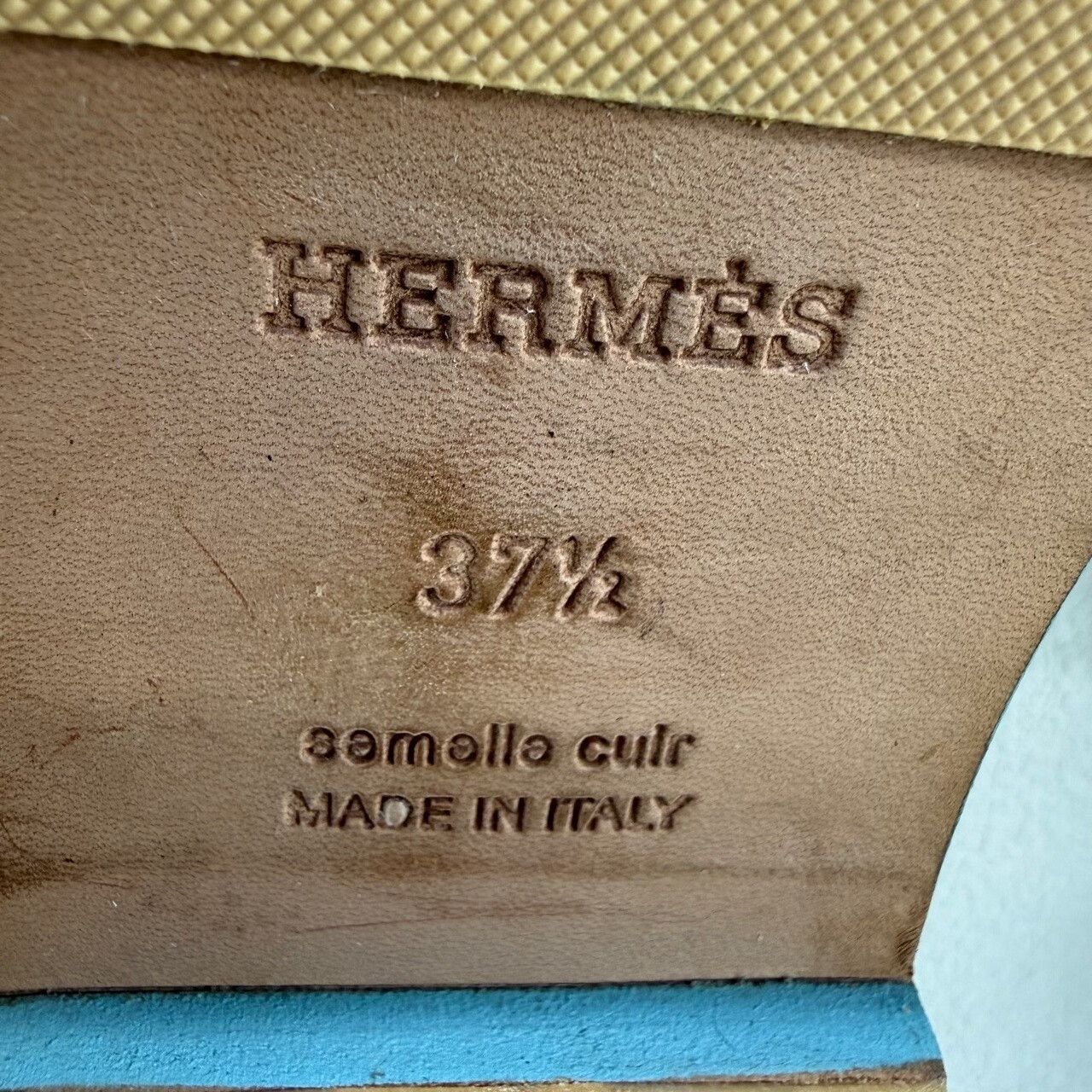 Hermes Hermes Blue Sandals us_6-5 Women Size US 6.5 / IT 36.5 - 8 Thumbnail