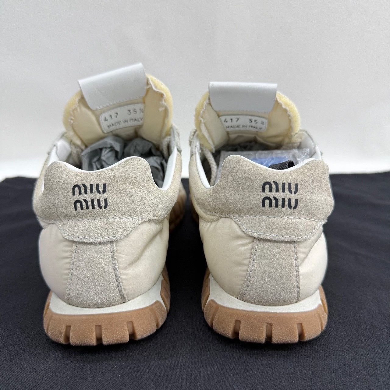 Miu Miu Miu Miu Beige Lowtop Sneakers us_5 Women Size US 5 / IT 35 - 5 Thumbnail