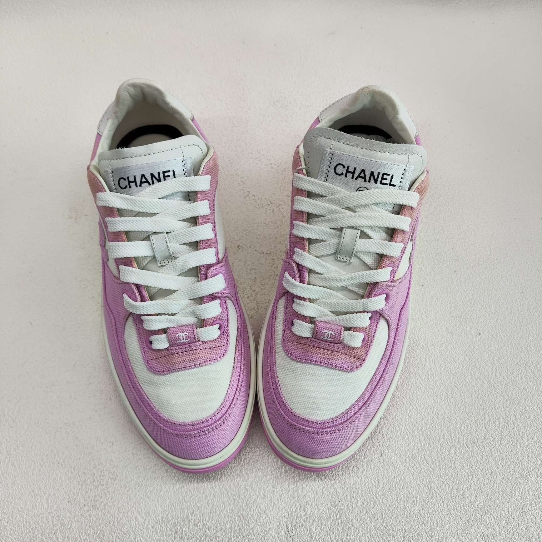 Chanel Chanel Pink Lowtop Sneakers us_6 Women Size US 6 / IT 36 - 9 Thumbnail