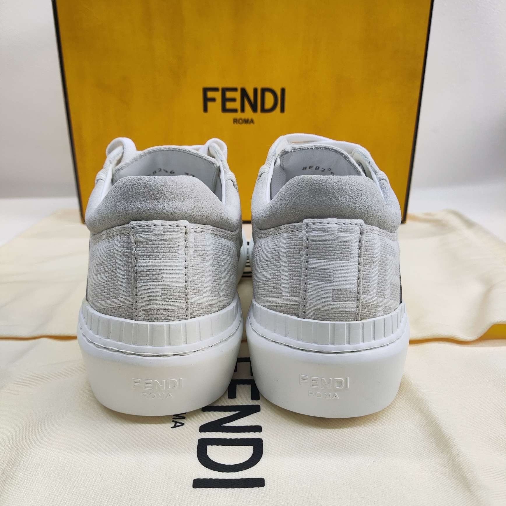 Fendi Fendi Leather White Lowtop Sneakers us_6-5 Women Size US 6.5 / IT 36.5 - 5 Thumbnail