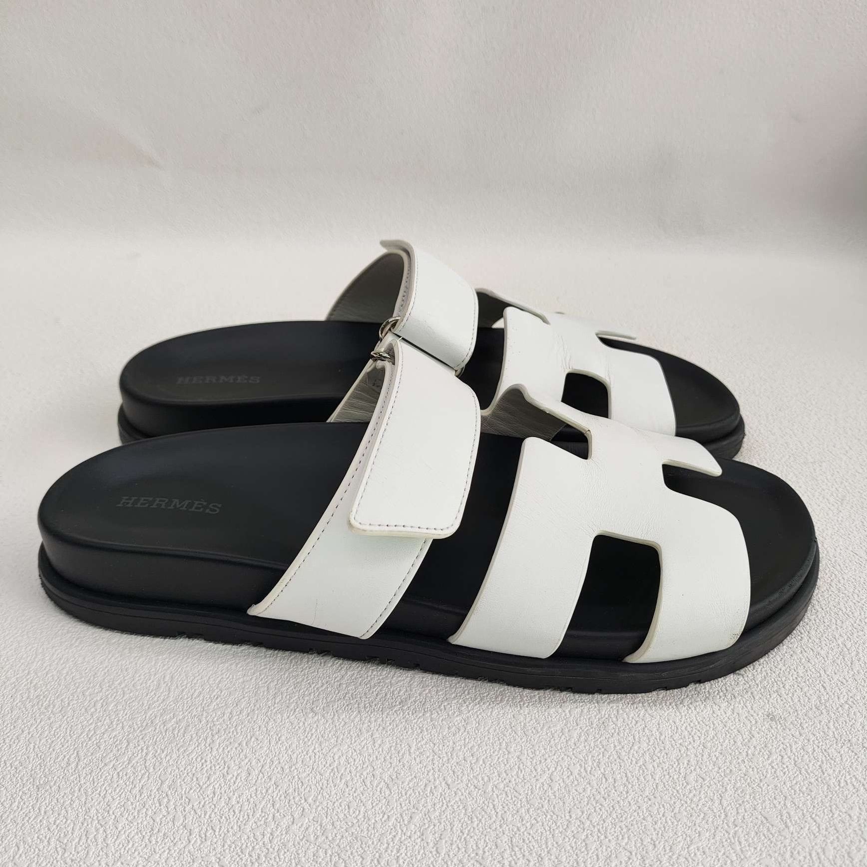 Hermes Hermes White Sandals EU39 Women Size US 9 / IT 39 - 4 Thumbnail