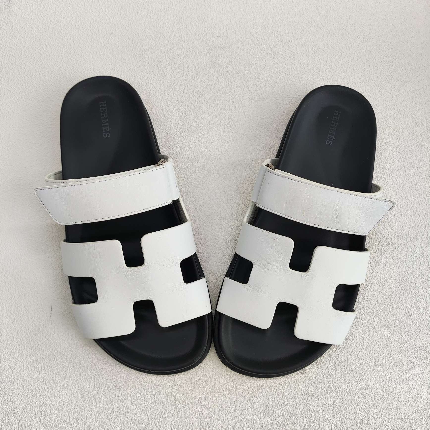 Hermes Hermes White Sandals EU39 Women Size US 9 / IT 39 - 9 Thumbnail