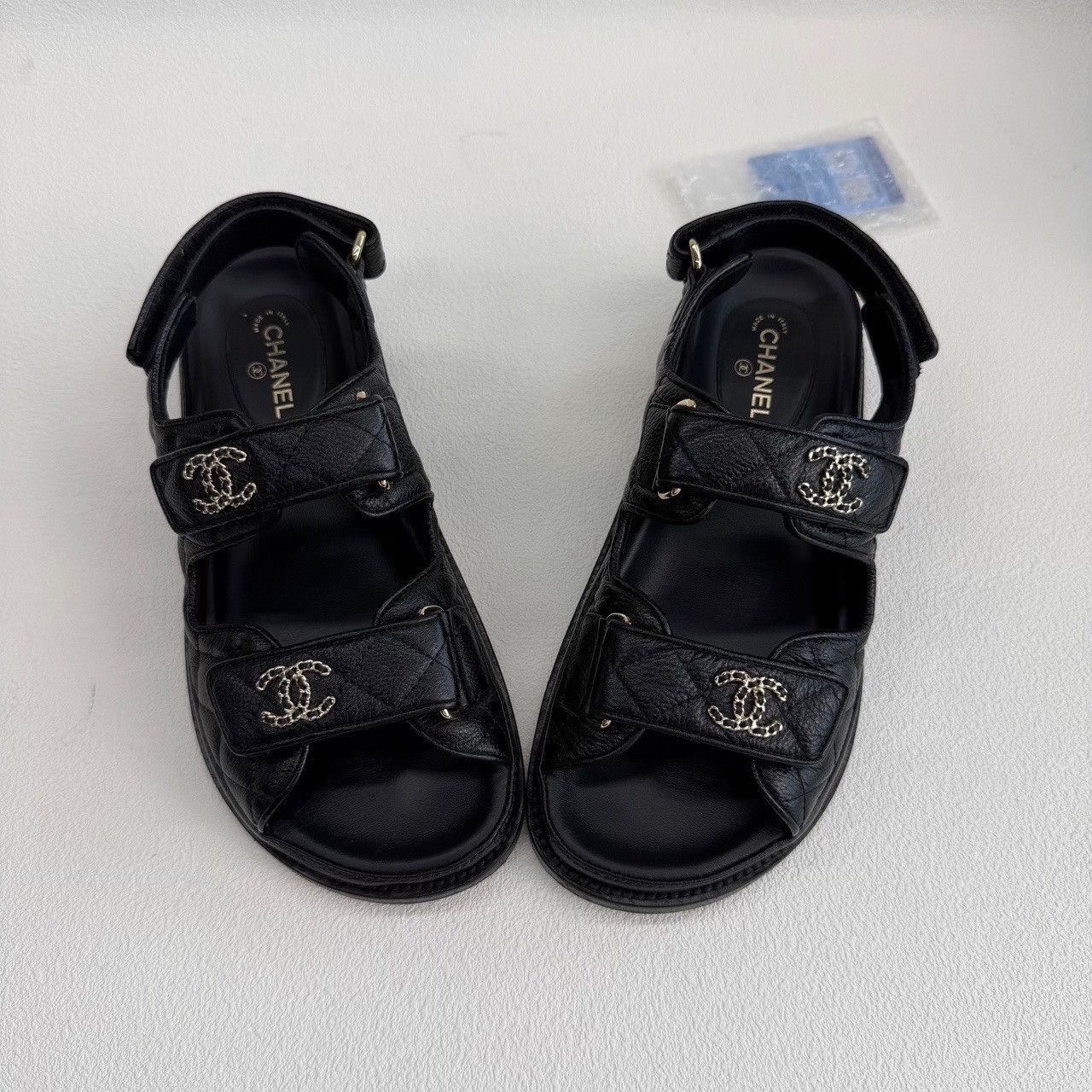 Chanel Chanel Black Sandals us_6 Women Size US 6 / IT 36 - 8 Thumbnail