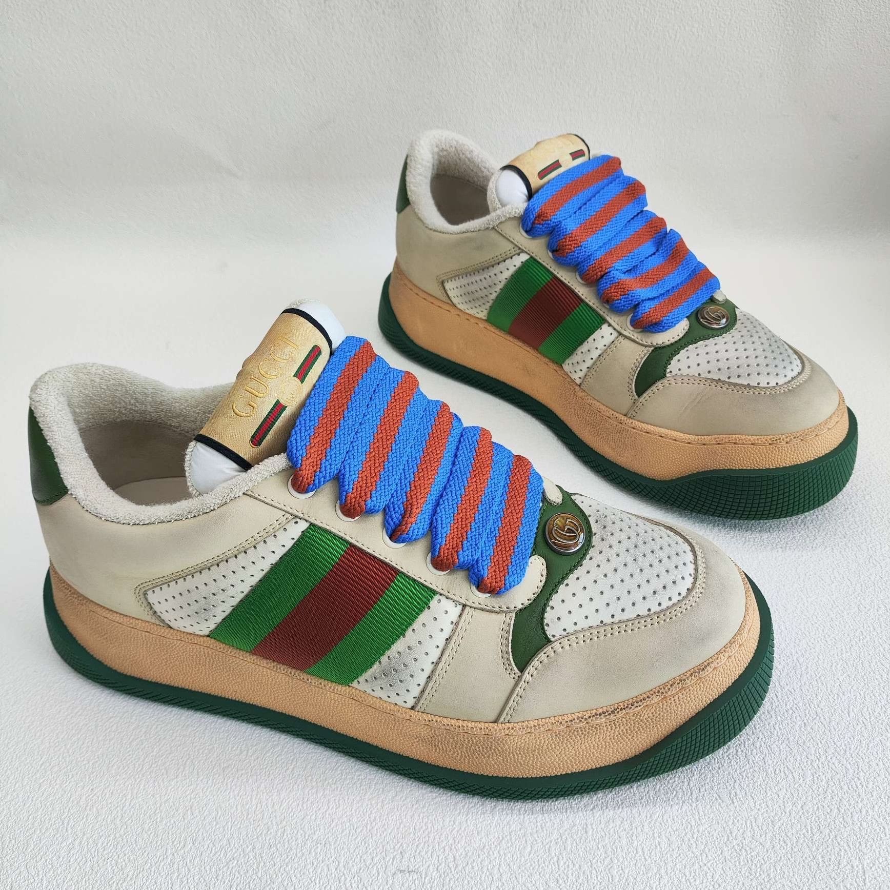 Gucci Gucci Leather Multi Lowtop Sneakers 9 Men Size US 9 / EU 42 - 3 Thumbnail