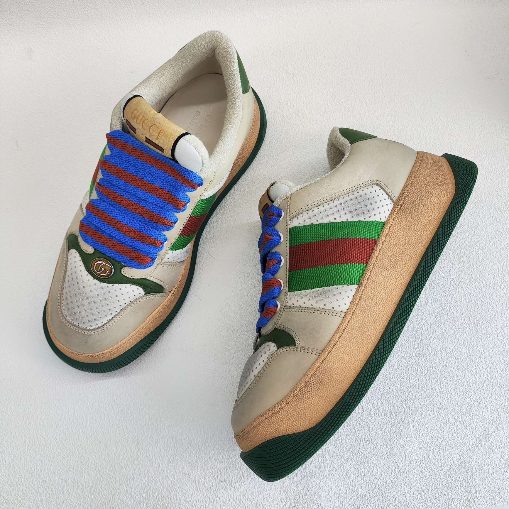 Gucci Gucci Leather Multi Lowtop Sneakers 9 Men Size US 9 / EU 42 - 8 Thumbnail