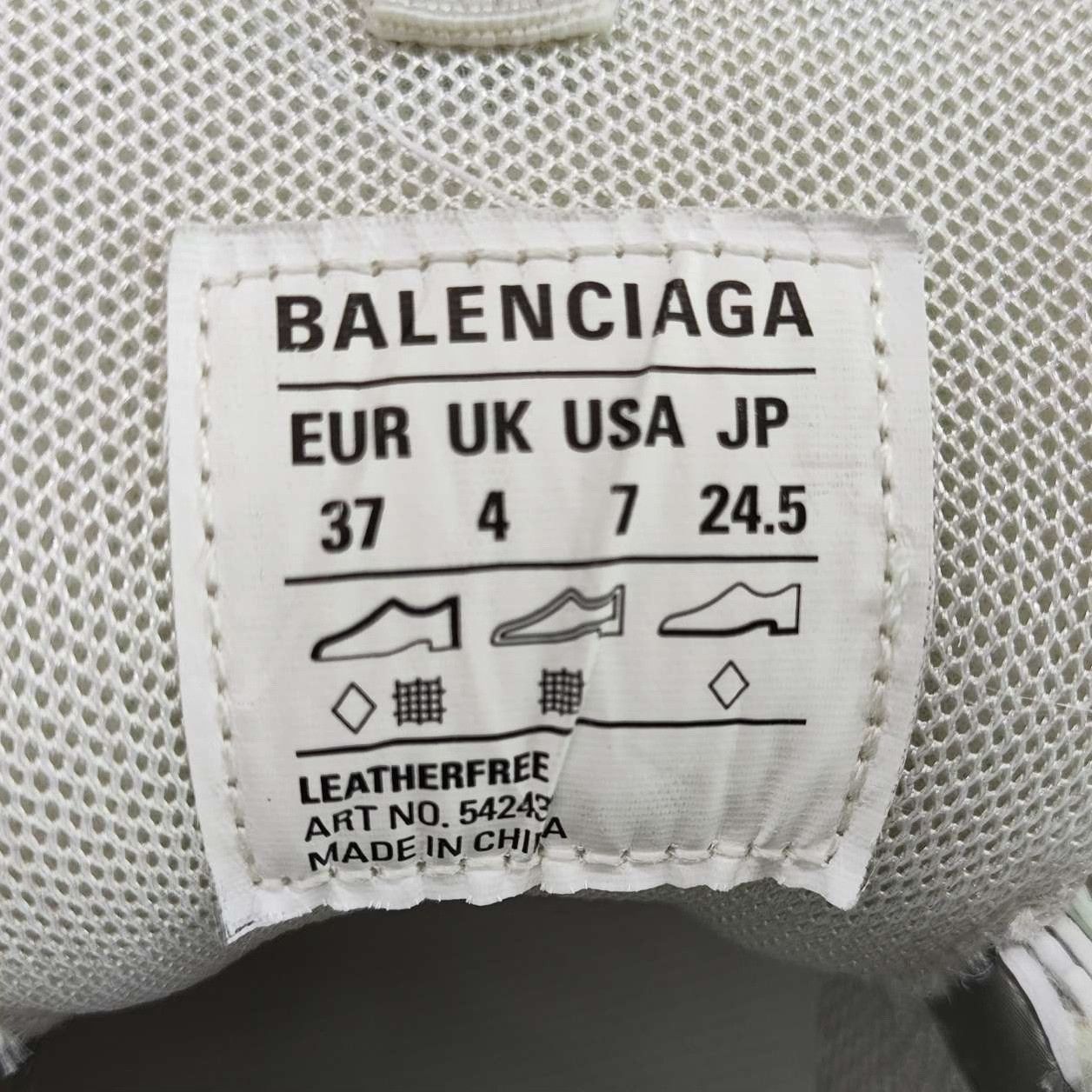 Balenciaga Balenciaga White Lowtop Sneakers us_6-5 Women Size US 6.5 / IT 36.5 - 6 Thumbnail