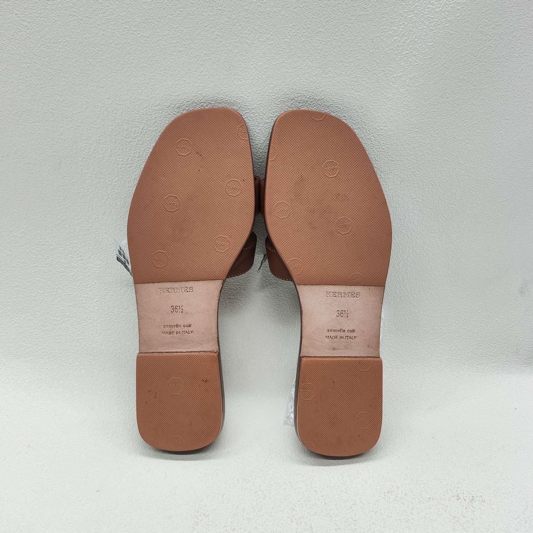 Hermes Hermes Brown Sandals us_6 Women Size US 6 / IT 36 - 7 Thumbnail
