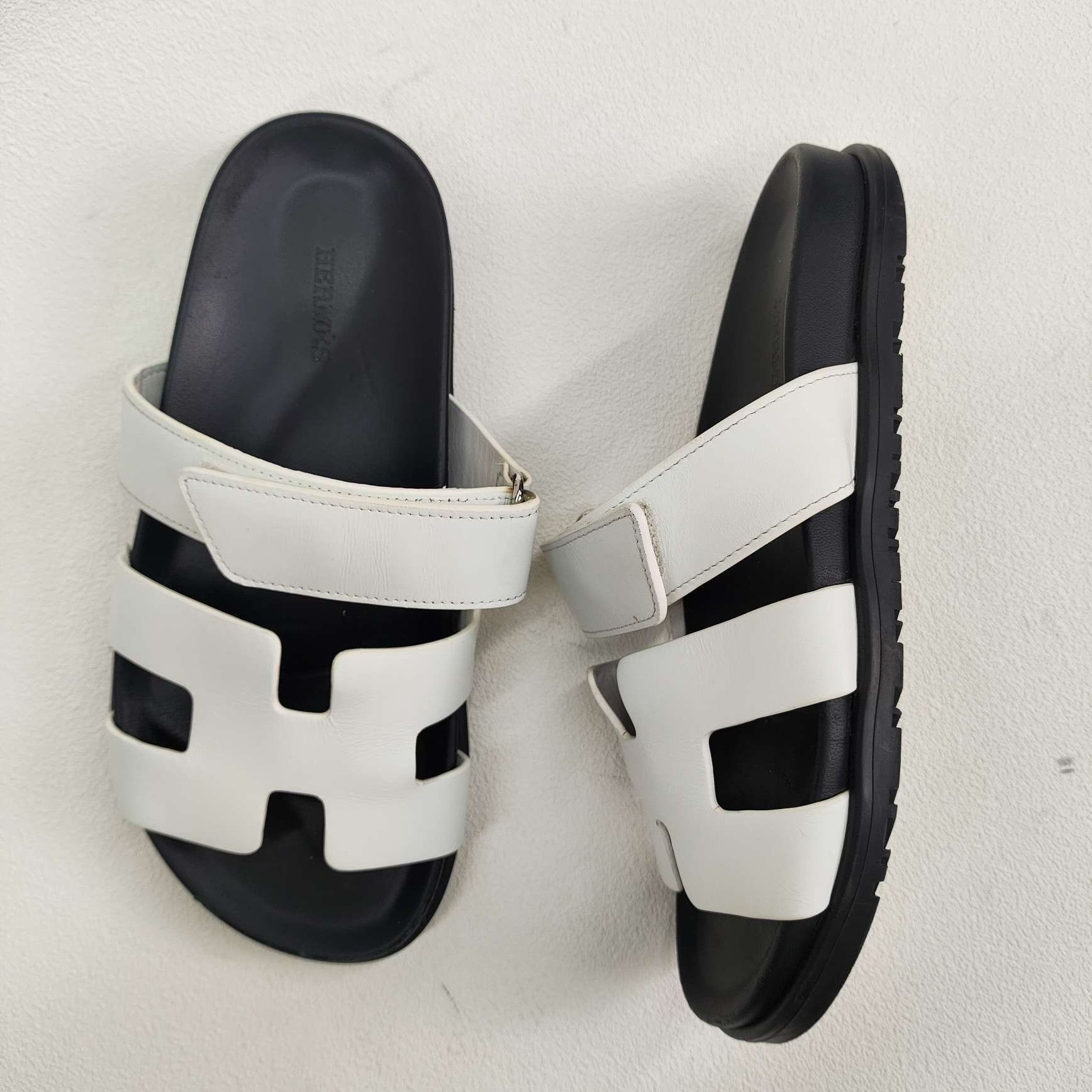 Hermes Hermes White Sandals us_7-5 Women Size US 7.5 / IT 37.5 - 8 Thumbnail