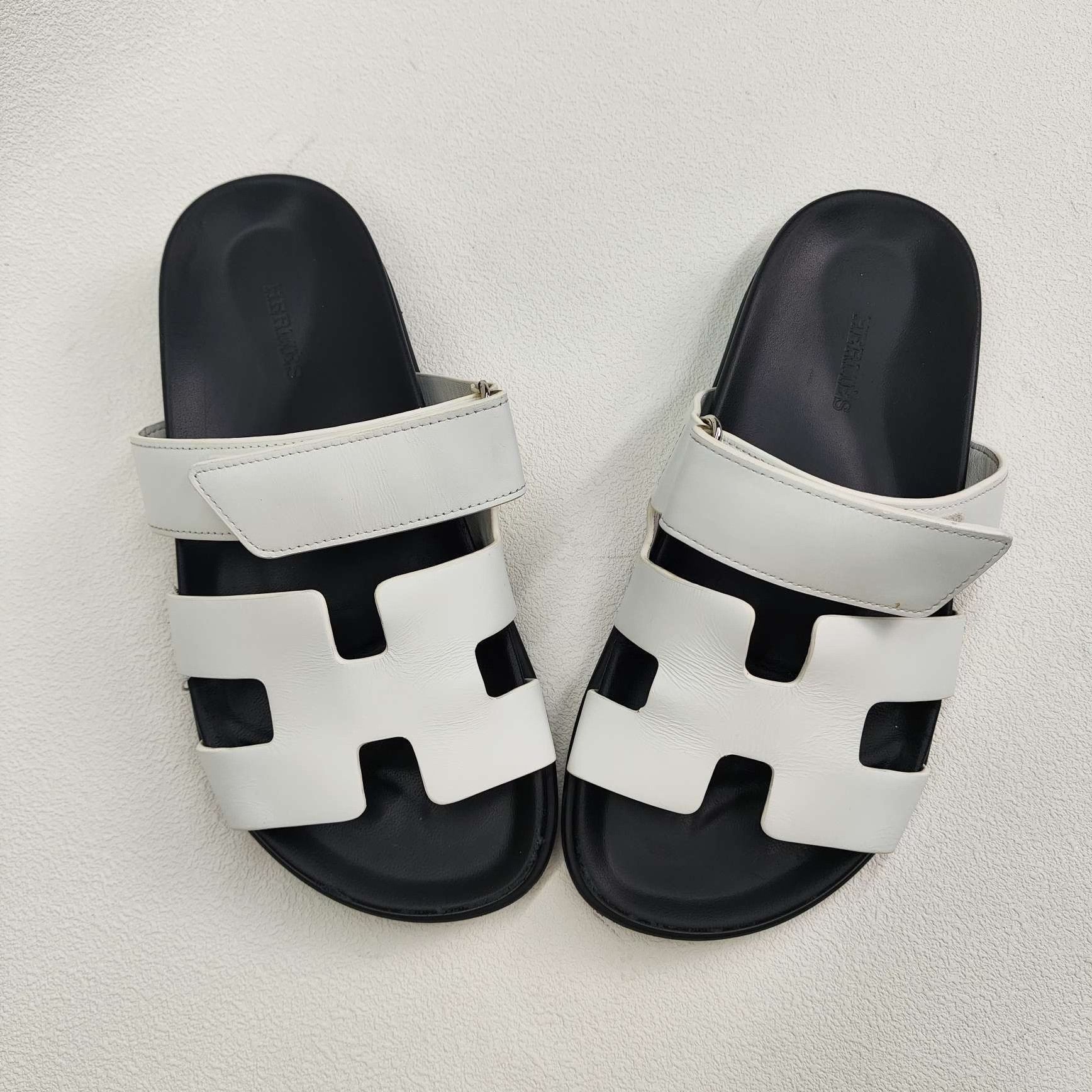 Hermes Hermes White Sandals us_7-5 Women Size US 7.5 / IT 37.5 - 9 Thumbnail