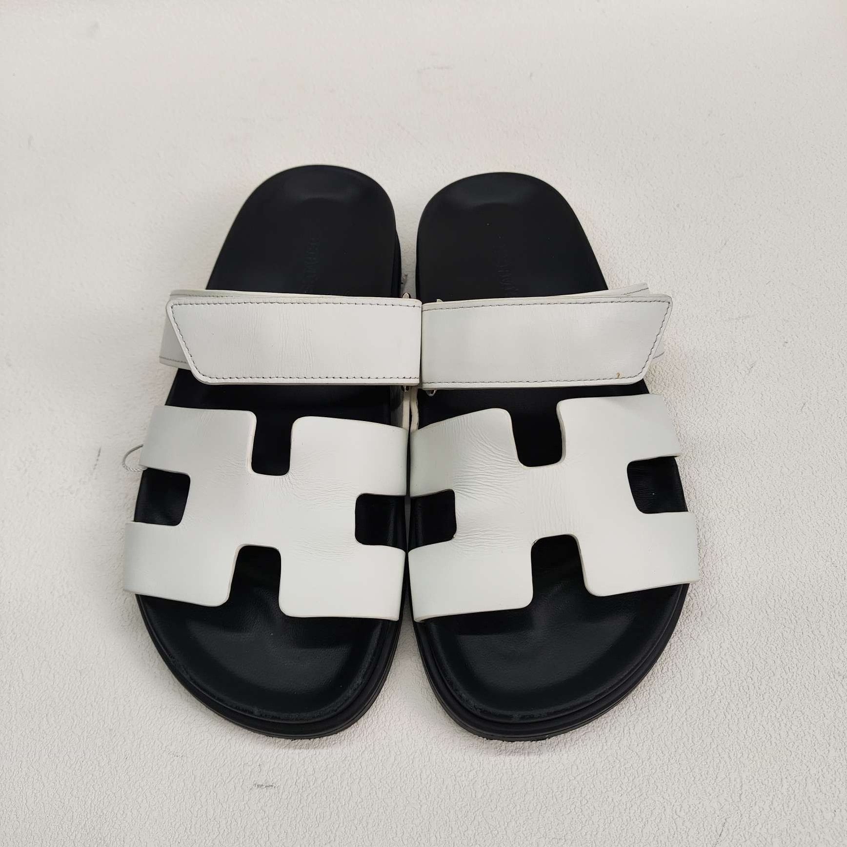 Hermes Hermes White Sandals us_7-5 Women Size US 7.5 / IT 37.5 - 2 Thumbnail