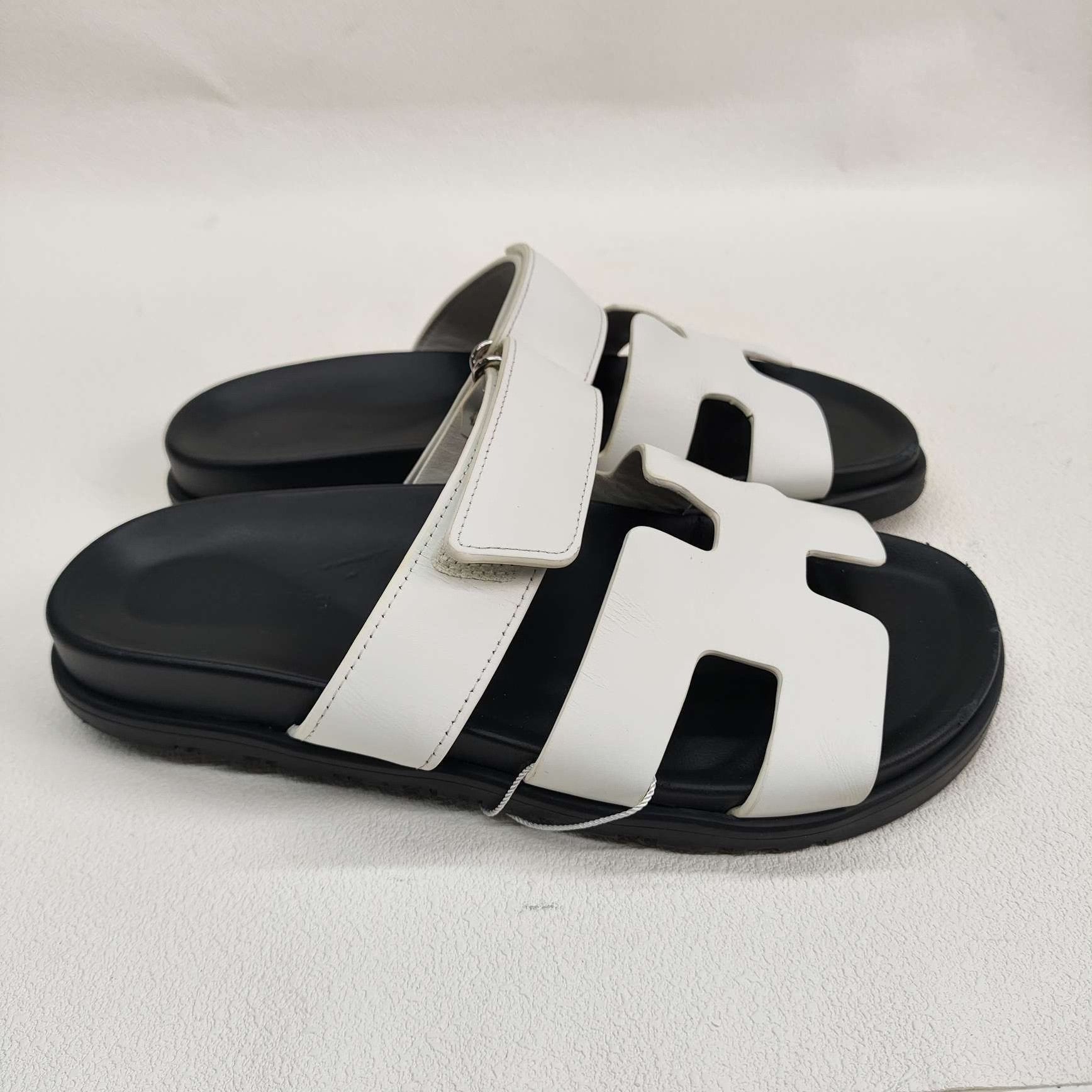 Hermes Hermes White Sandals us_7-5 Women Size US 7.5 / IT 37.5 - 4 Thumbnail