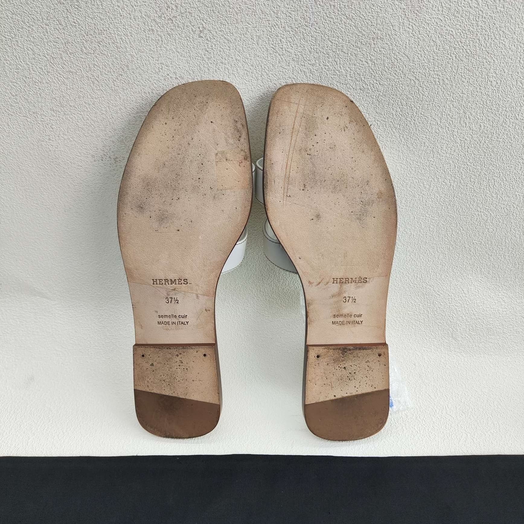 Hermes Hermes White Sandals us_6-5 Women Size US 6.5 / IT 36.5 - 7 Thumbnail