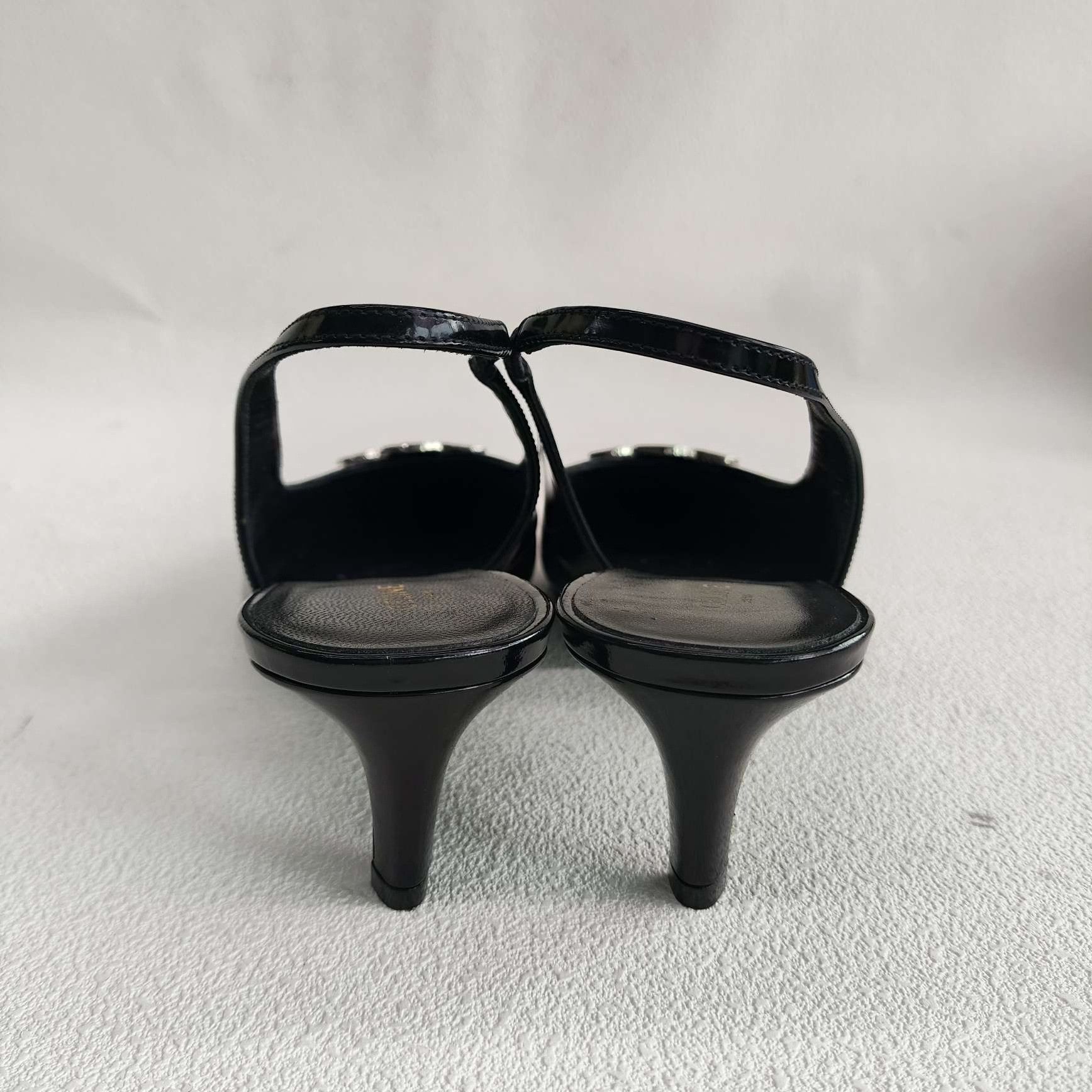 Celine Celine Patent Silver Sandals us_7-5 Women Size US 7.5 / IT 37.5 - 5 Thumbnail