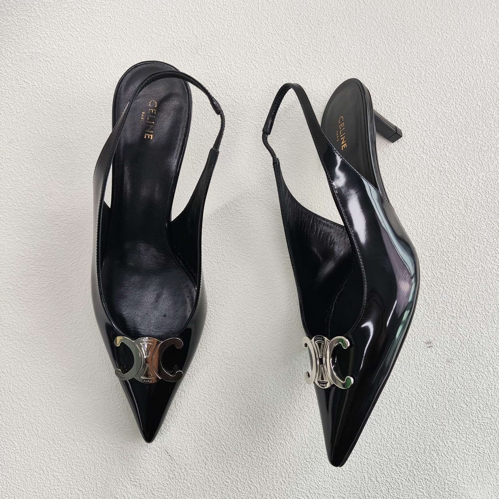 Celine Celine Patent Silver Sandals us_7-5 Women Size US 7.5 / IT 37.5 - 8 Thumbnail
