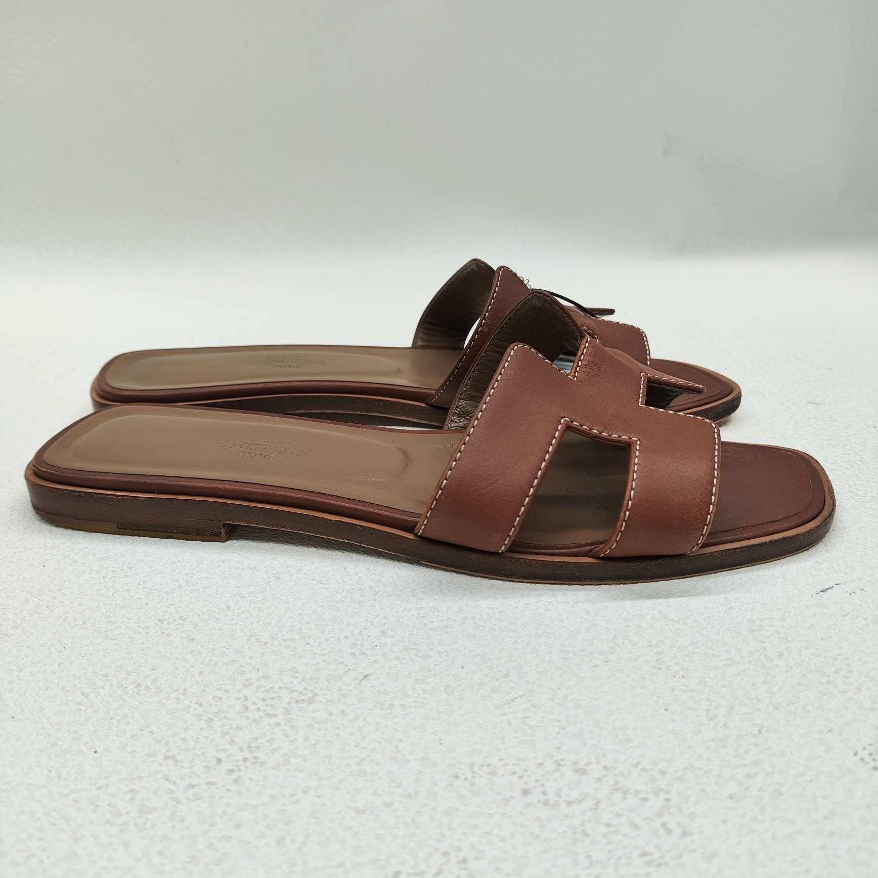 Hermes Hermes Brown Sandals us_6-5 Women Size US 6.5 / IT 36.5 - 4 Thumbnail