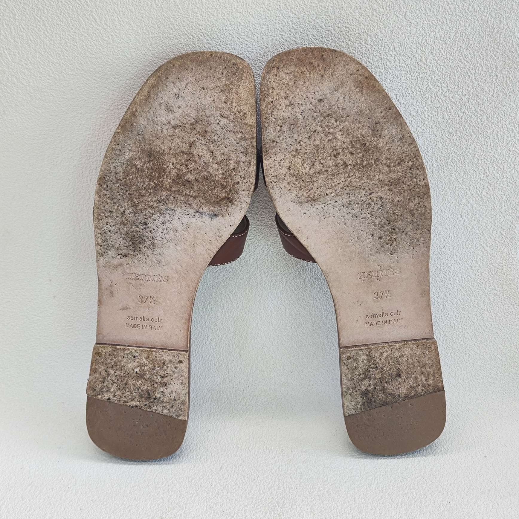 Hermes Hermes Brown Sandals us_6-5 Women Size US 6.5 / IT 36.5 - 7 Thumbnail