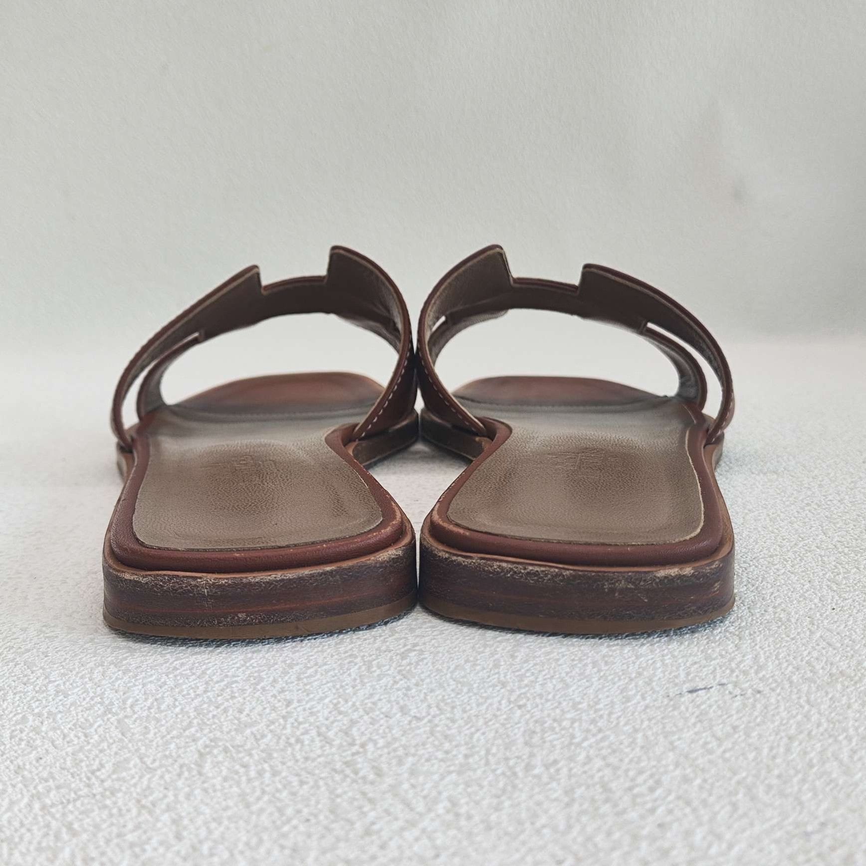 Hermes Hermes Brown Sandals us_6-5 Women Size US 6.5 / IT 36.5 - 5 Thumbnail