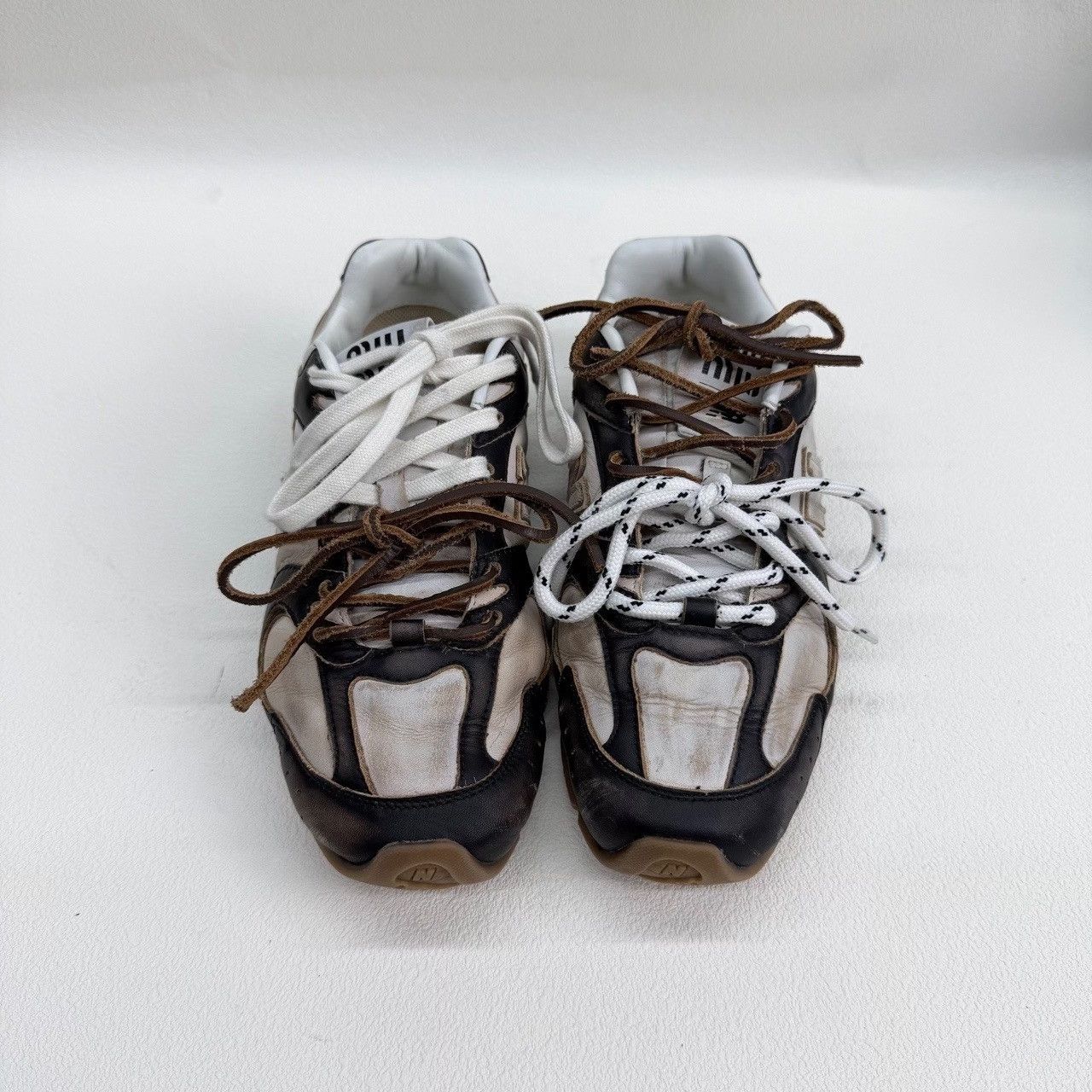 New Balance New Balance Leather Black Lowtop Sneakers us_6-5 Women Size US 6.5 / IT 36.5 - 3 Thumbnail