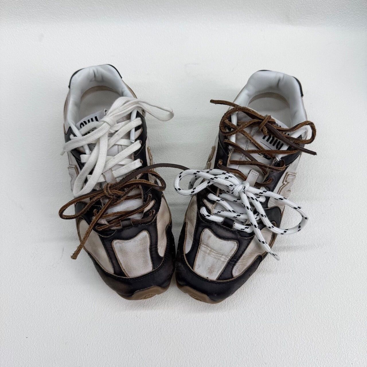 New Balance New Balance Leather Black Lowtop Sneakers us_6-5 Women Size US 6.5 / IT 36.5 - 9 Thumbnail