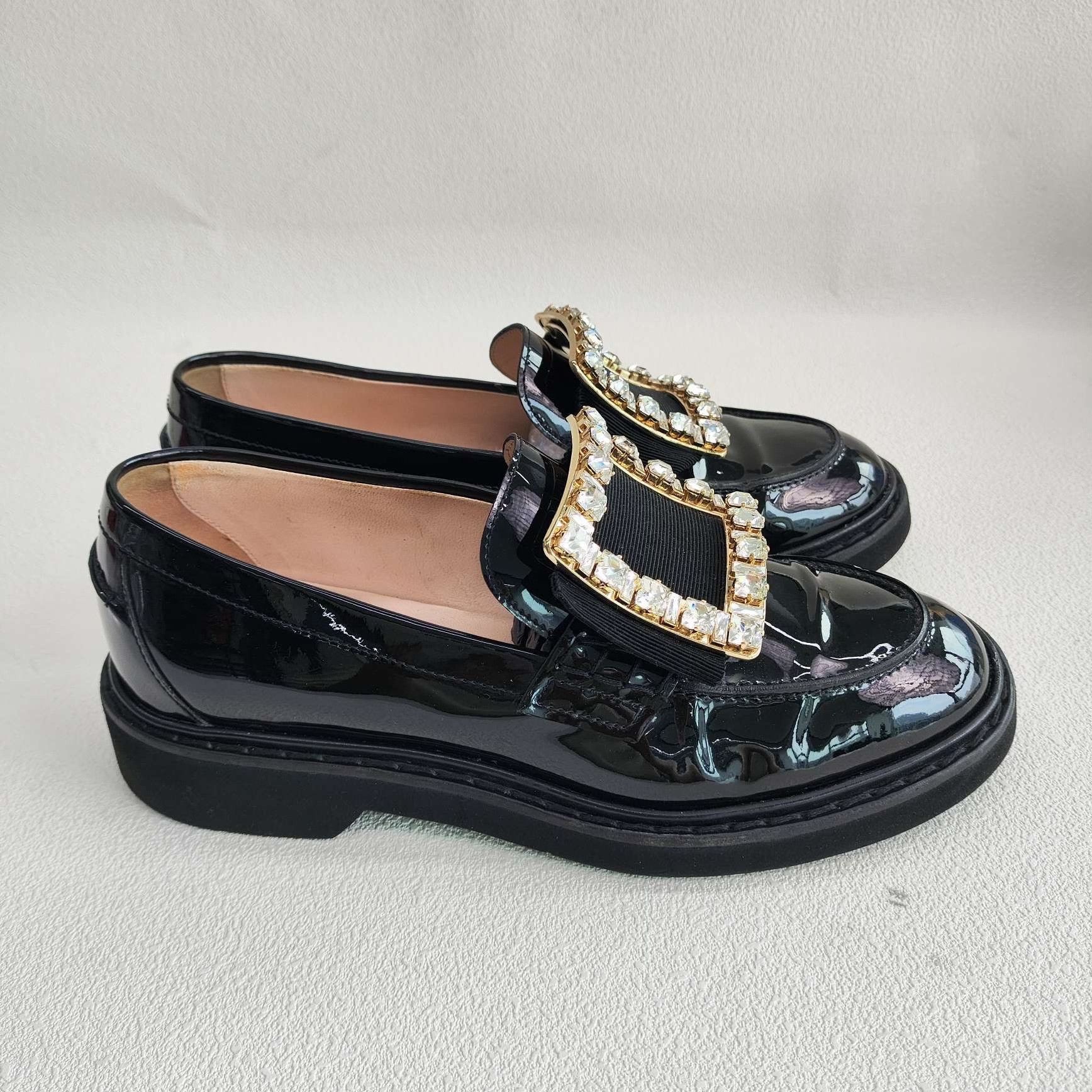 Roger Vivier Roger Vivier Retro Black Lowtop Sneakers us_6-5 Women Size US 6.5 / IT 36.5 - 4 Thumbnail