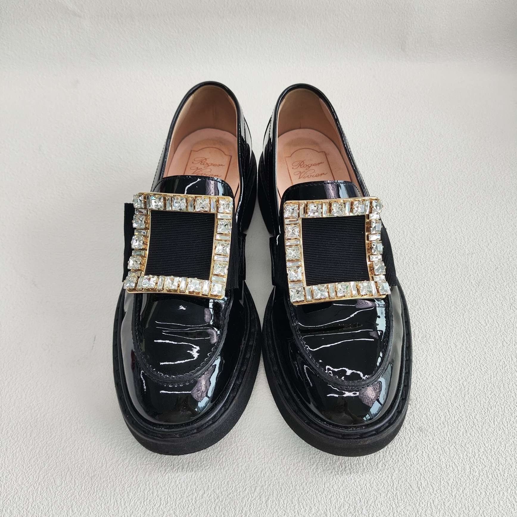 Roger Vivier Roger Vivier Retro Black Lowtop Sneakers us_6-5 Women Size US 6.5 / IT 36.5 - 2 Thumbnail