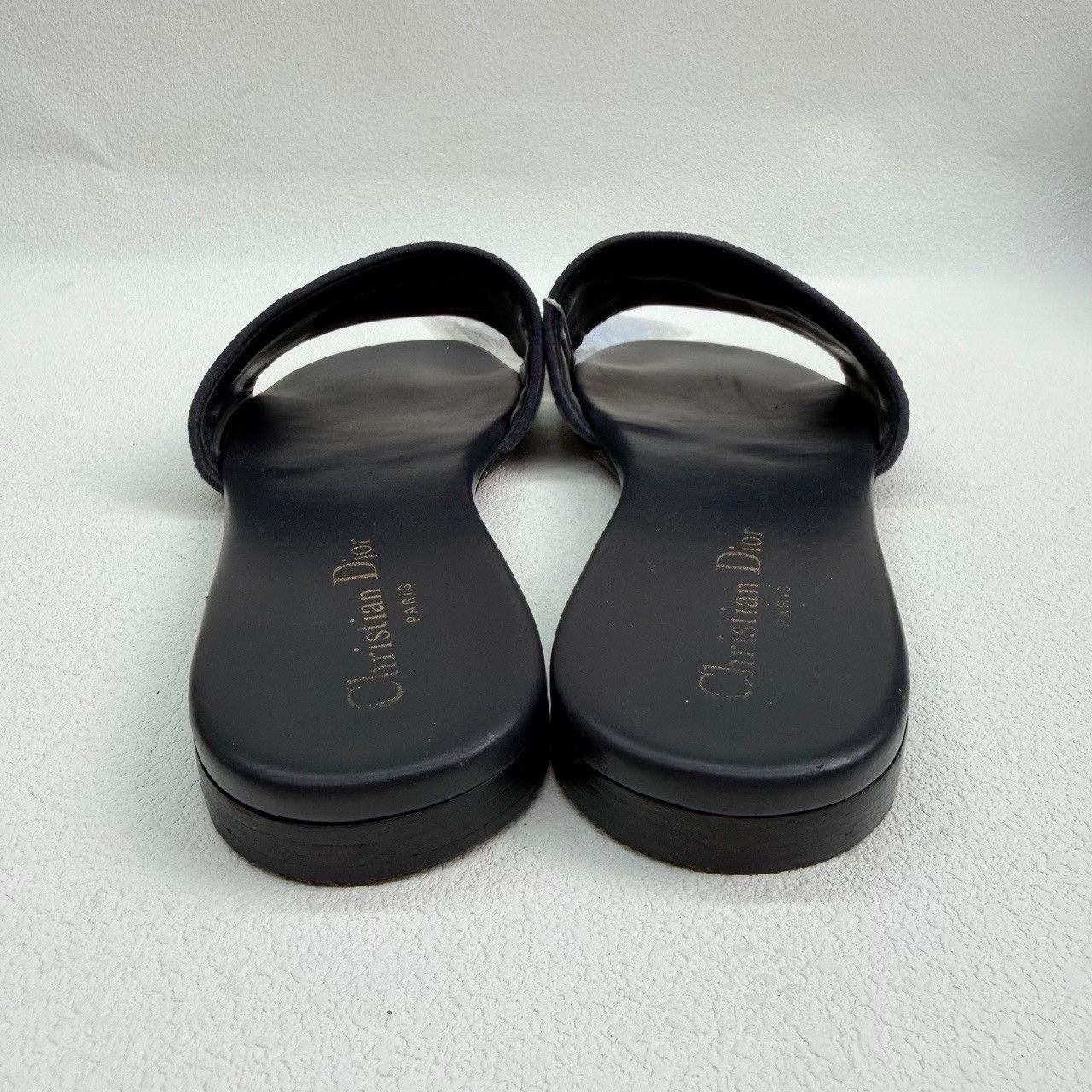 Dior Dior Canvas Printed Blue Sandals us_8-5 Women Size US 8.5 / IT 38.5 - 5 Thumbnail