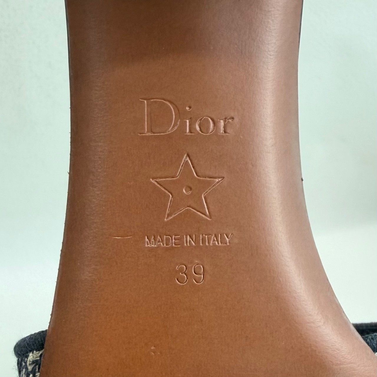 Dior Dior Retro Embroidered Blue Sandals us_8-5 Women Size US 8.5 / IT 38.5 - 6 Thumbnail