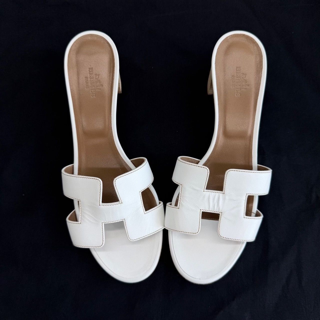 Hermes Hermes White Sandals us_8-5 Women Size US 8.5 / IT 38.5 - 9 Thumbnail