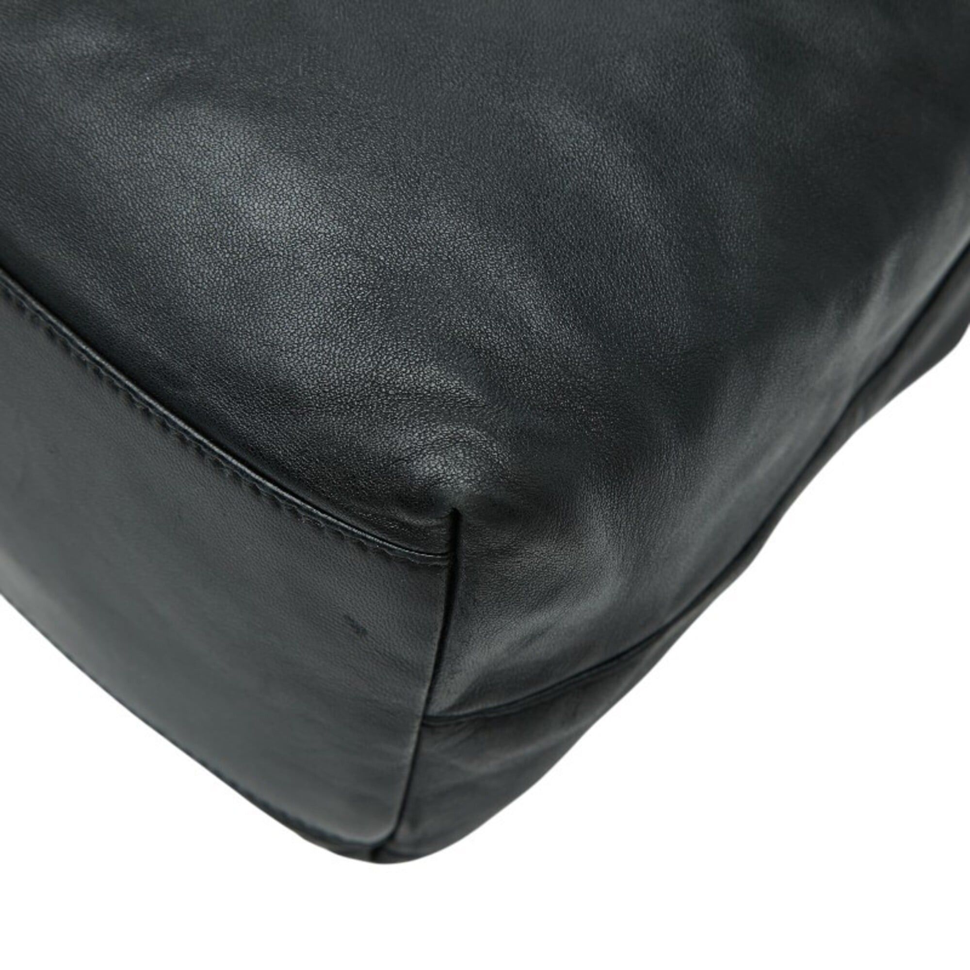 Prada Prada handbag tote bag black leather plastic women's PRADA Size ONE SIZE - 6 Thumbnail