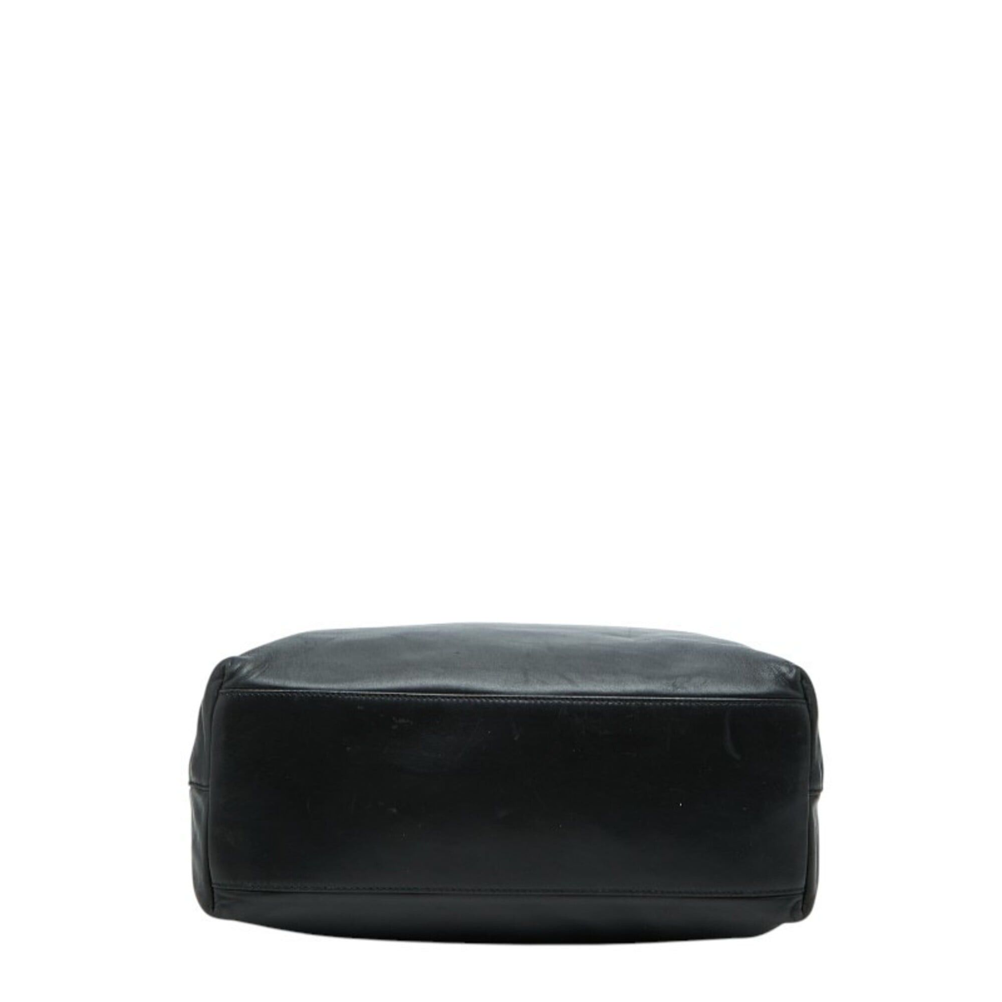 Prada Prada handbag tote bag black leather plastic women's PRADA Size ONE SIZE - 3 Thumbnail