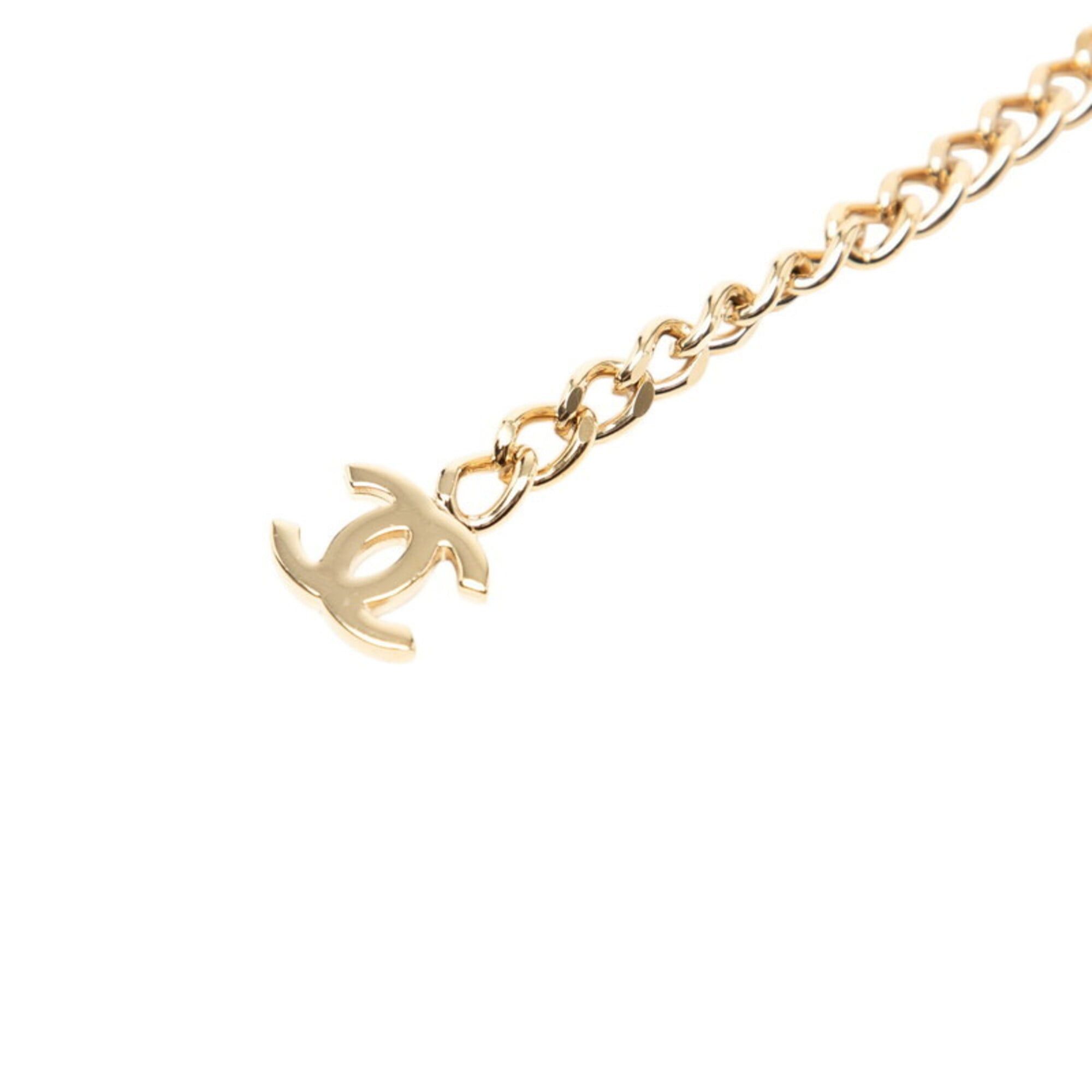 Chanel Chanel Coco Mark Chain Belt, Gold and Pink Plated Rhinestones, Women's CHANEL Size ONE SIZE - 2 Thumbnail
