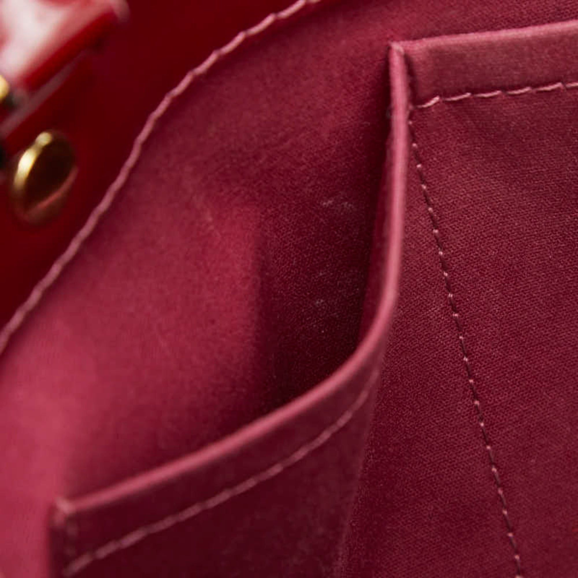 Louis Vuitton Louis Vuitton Monogram Vernis Montaigne BB Handbag Shoulder Bag 2WAY M50172 Rose Indien Red Patent Leather Women's LOUIS VUITTON Size ONE SIZE - 10 Thumbnail