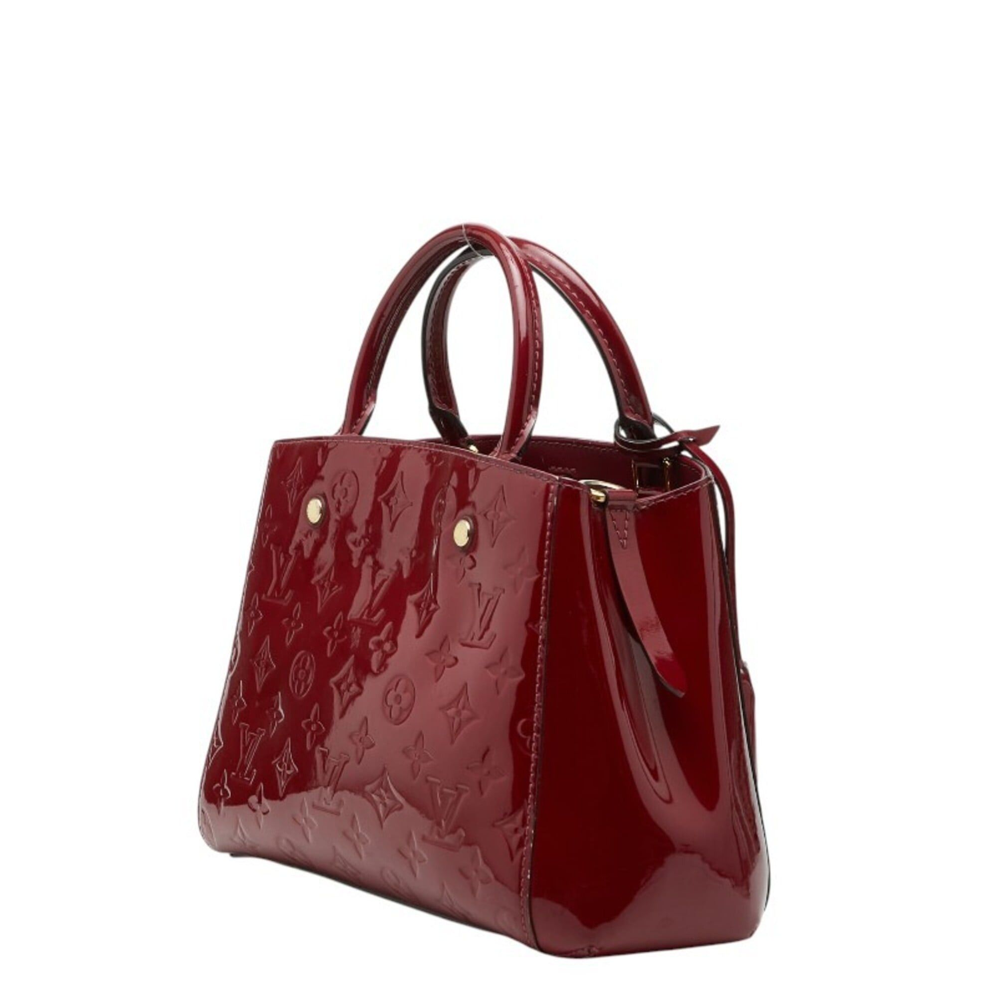 Louis Vuitton Louis Vuitton Monogram Vernis Montaigne BB Handbag Shoulder Bag 2WAY M50172 Rose Indien Red Patent Leather Women's LOUIS VUITTON Size ONE SIZE - 2 Thumbnail