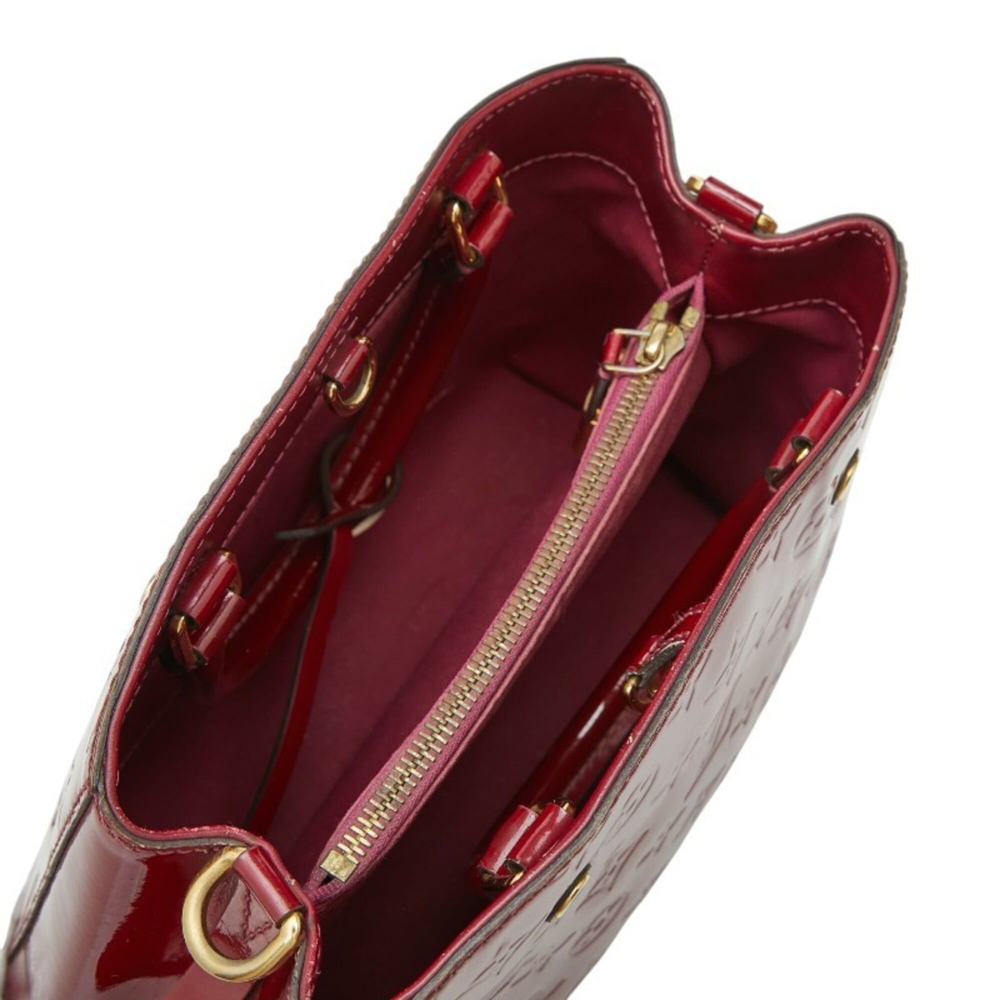 Louis Vuitton Louis Vuitton Monogram Vernis Montaigne BB Handbag Shoulder Bag 2WAY M50172 Rose Indien Red Patent Leather Women's LOUIS VUITTON Size ONE SIZE - 8 Thumbnail
