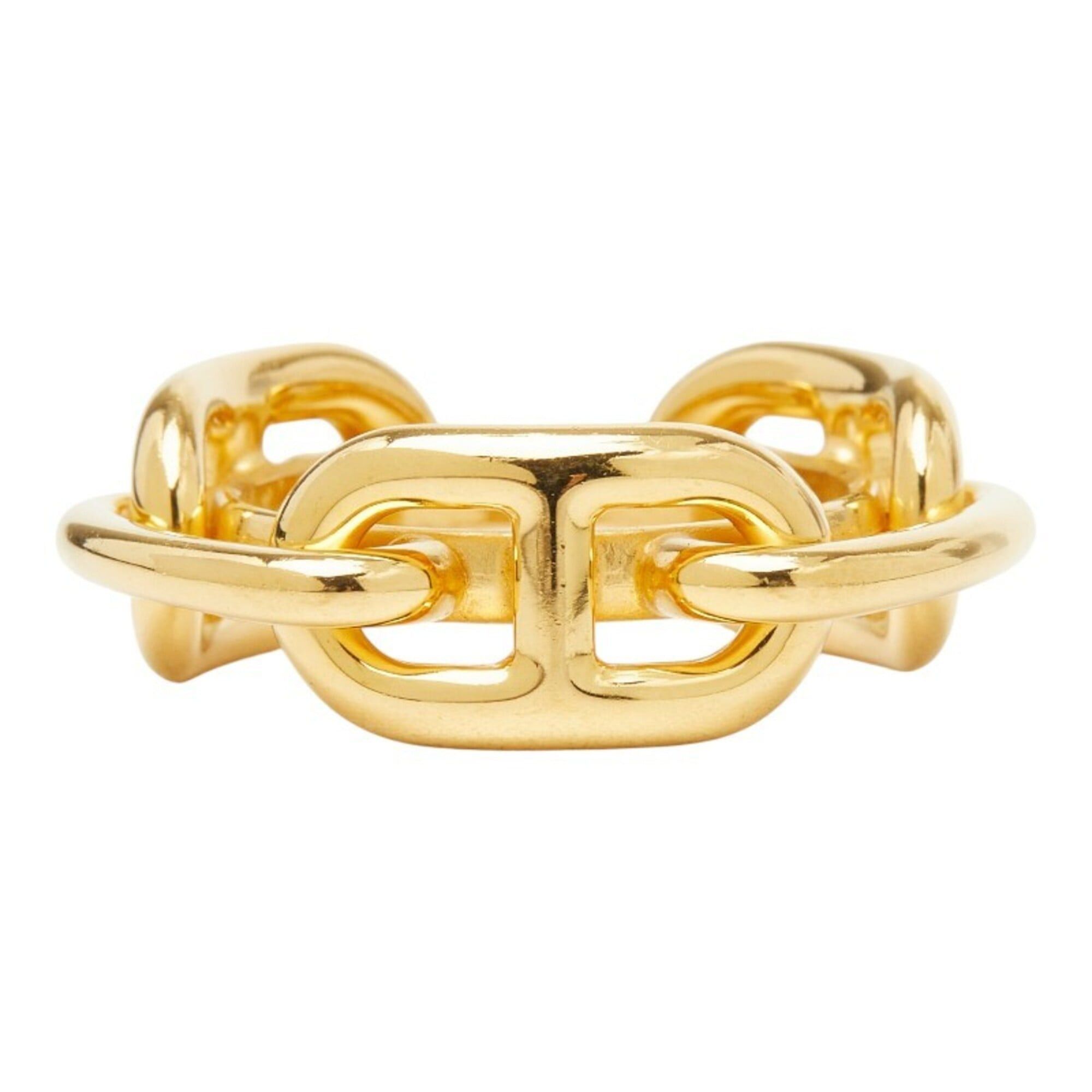 Hermes Hermes Lucadet Chaine d'Ancre Scarf Muffler Ring Gold Plated Women's HERMES Size ONE SIZE - 4 Thumbnail