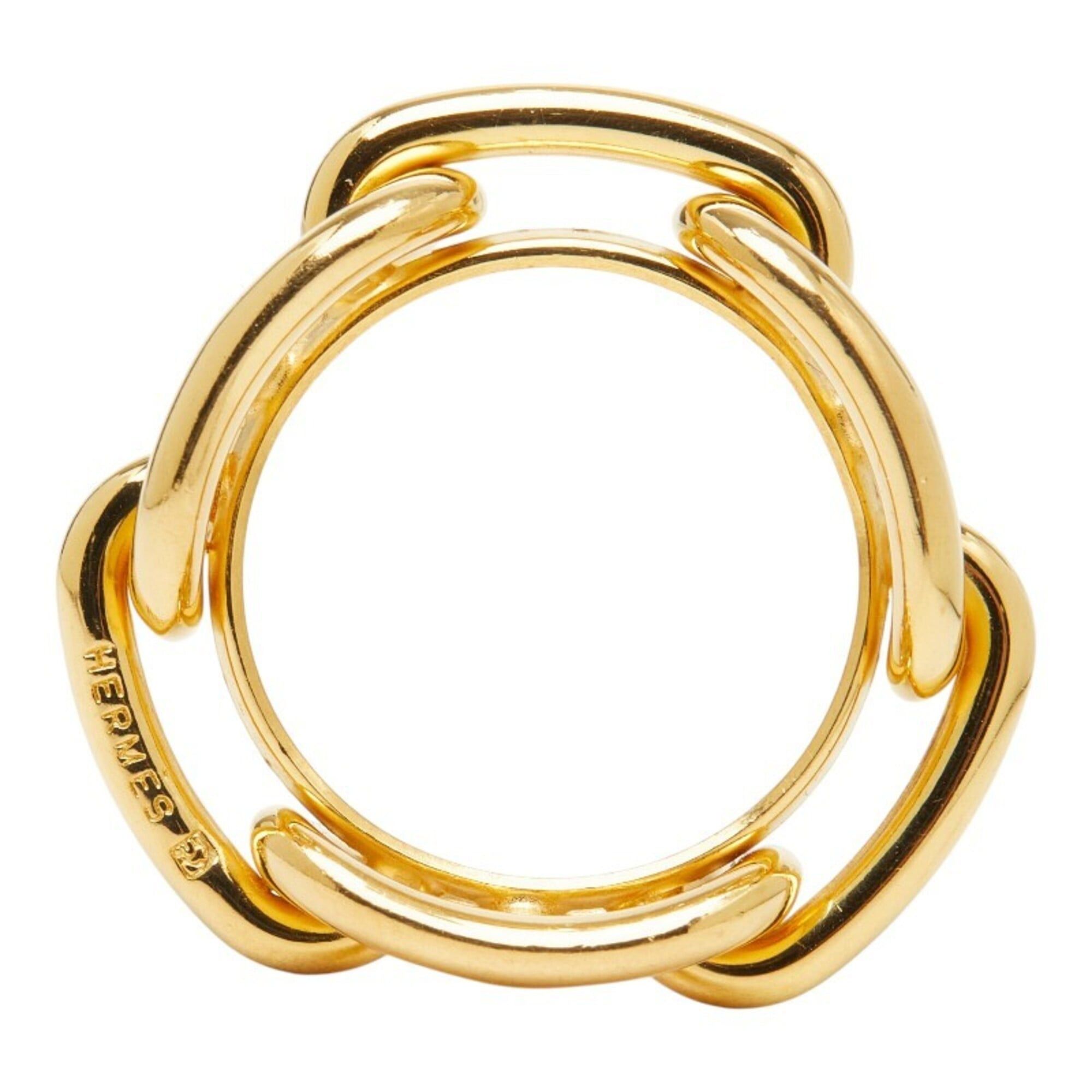 Hermes Hermes Lucadet Chaine d'Ancre Scarf Muffler Ring Gold Plated Women's HERMES Size ONE SIZE - 5 Thumbnail