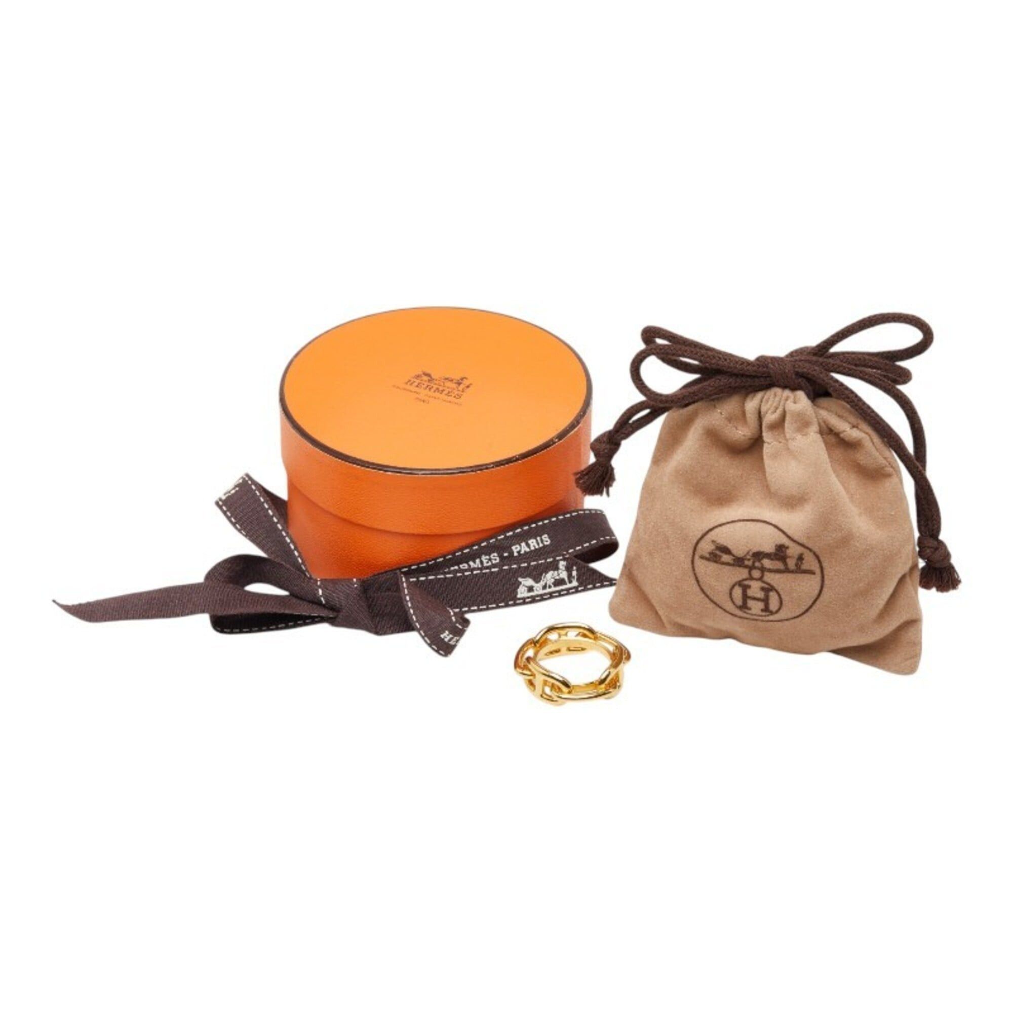 Hermes Hermes Lucadet Chaine d'Ancre Scarf Muffler Ring Gold Plated Women's HERMES Size ONE SIZE - 6 Thumbnail