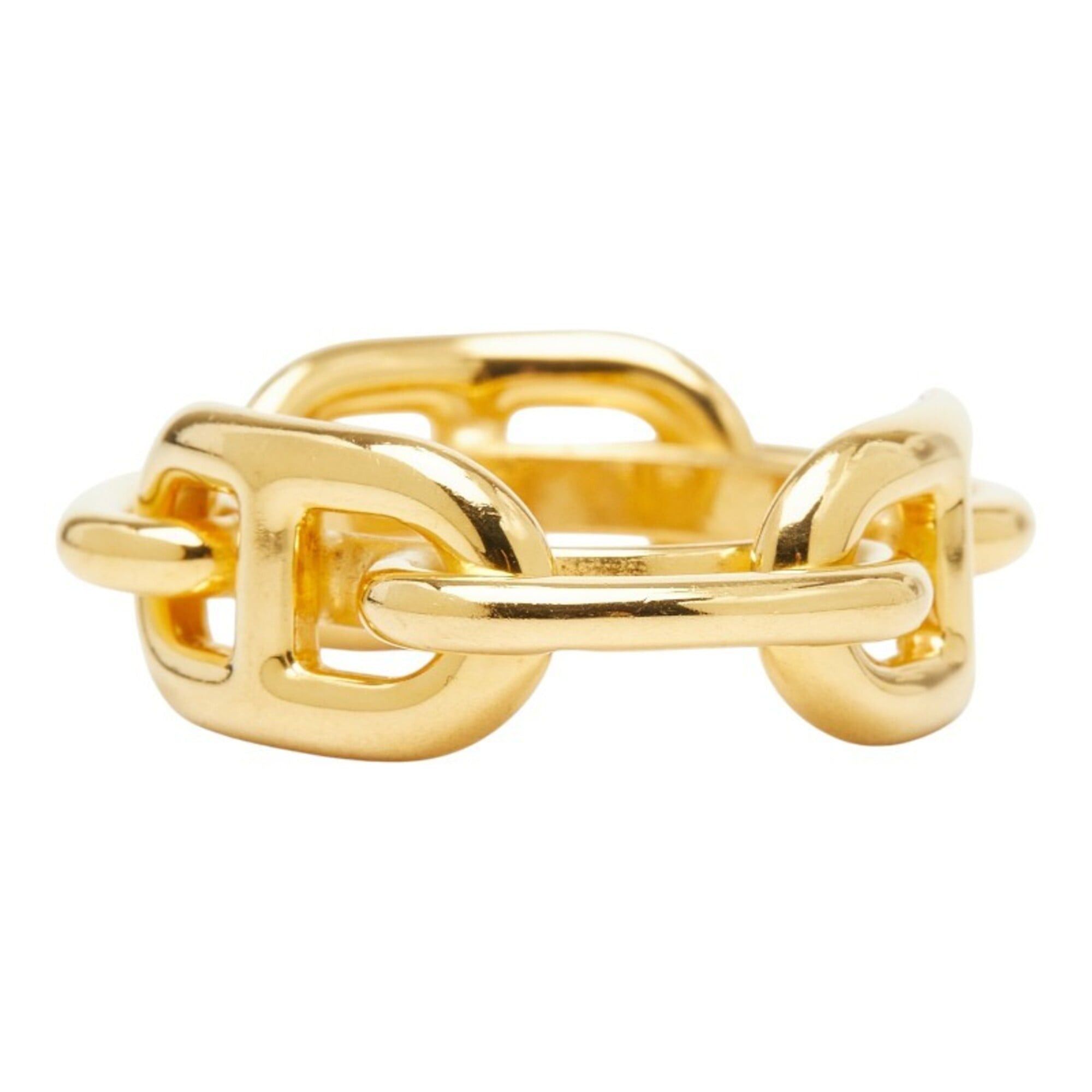 Hermes Hermes Lucadet Chaine d'Ancre Scarf Muffler Ring Gold Plated Women's HERMES Size ONE SIZE - 3 Thumbnail