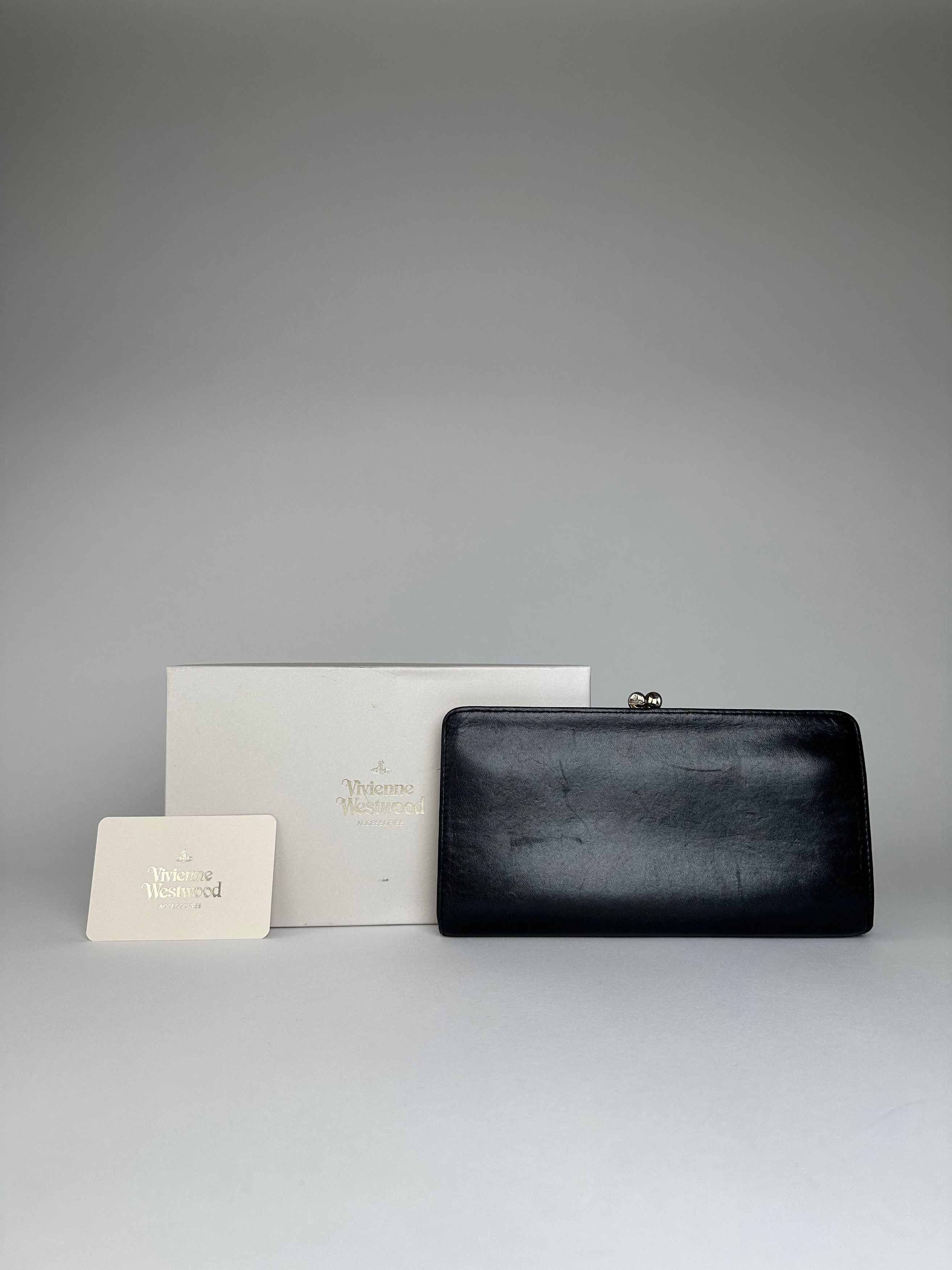Vivienne Westwood Vintage Leather Wallet Black Size ONE SIZE - 2 Thumbnail