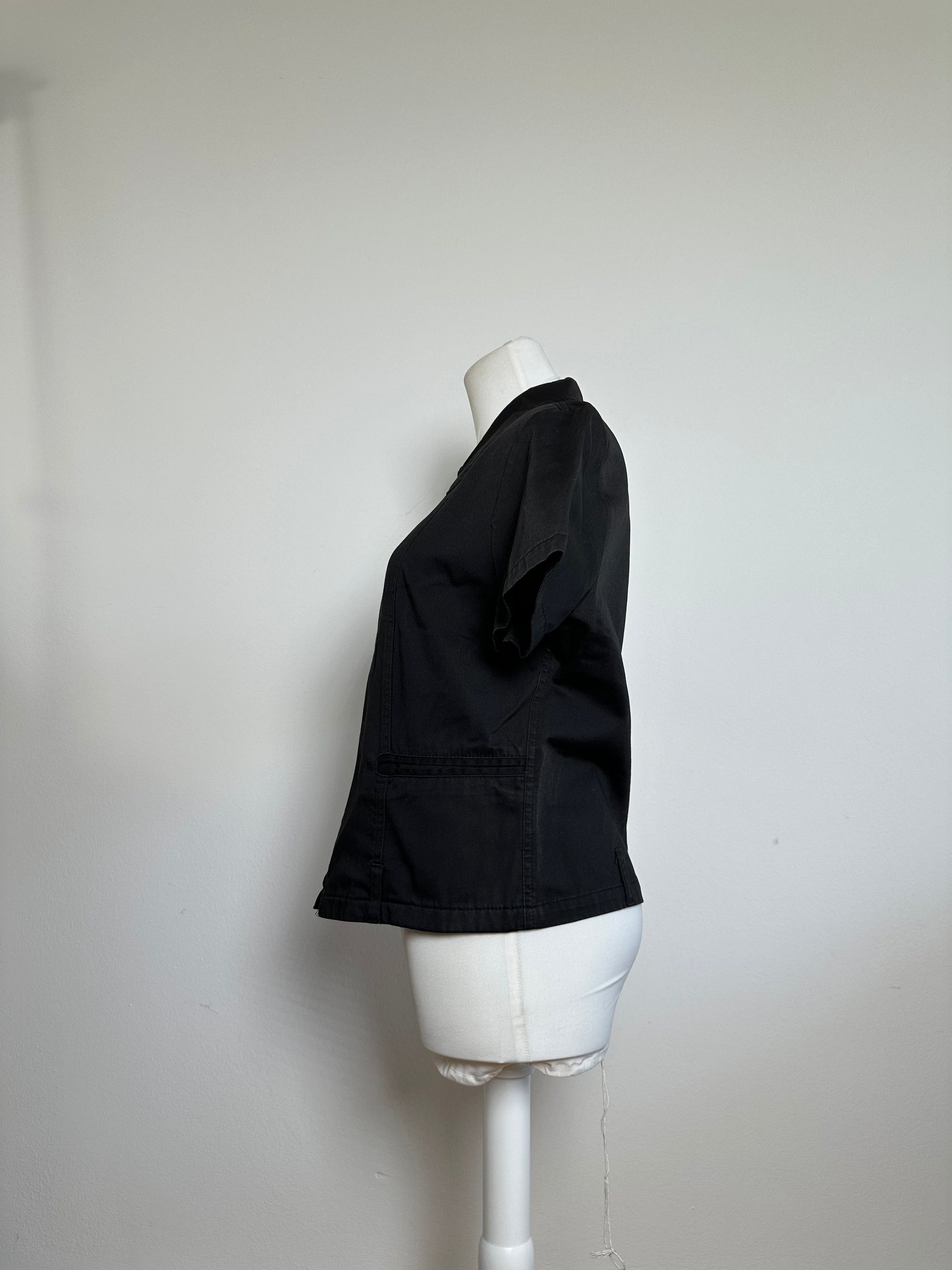 Fendi Vintage Roma Zipper Shirt / Mini Jacket Black Size M / US 6-8 / IT 42-44 - 2 Thumbnail