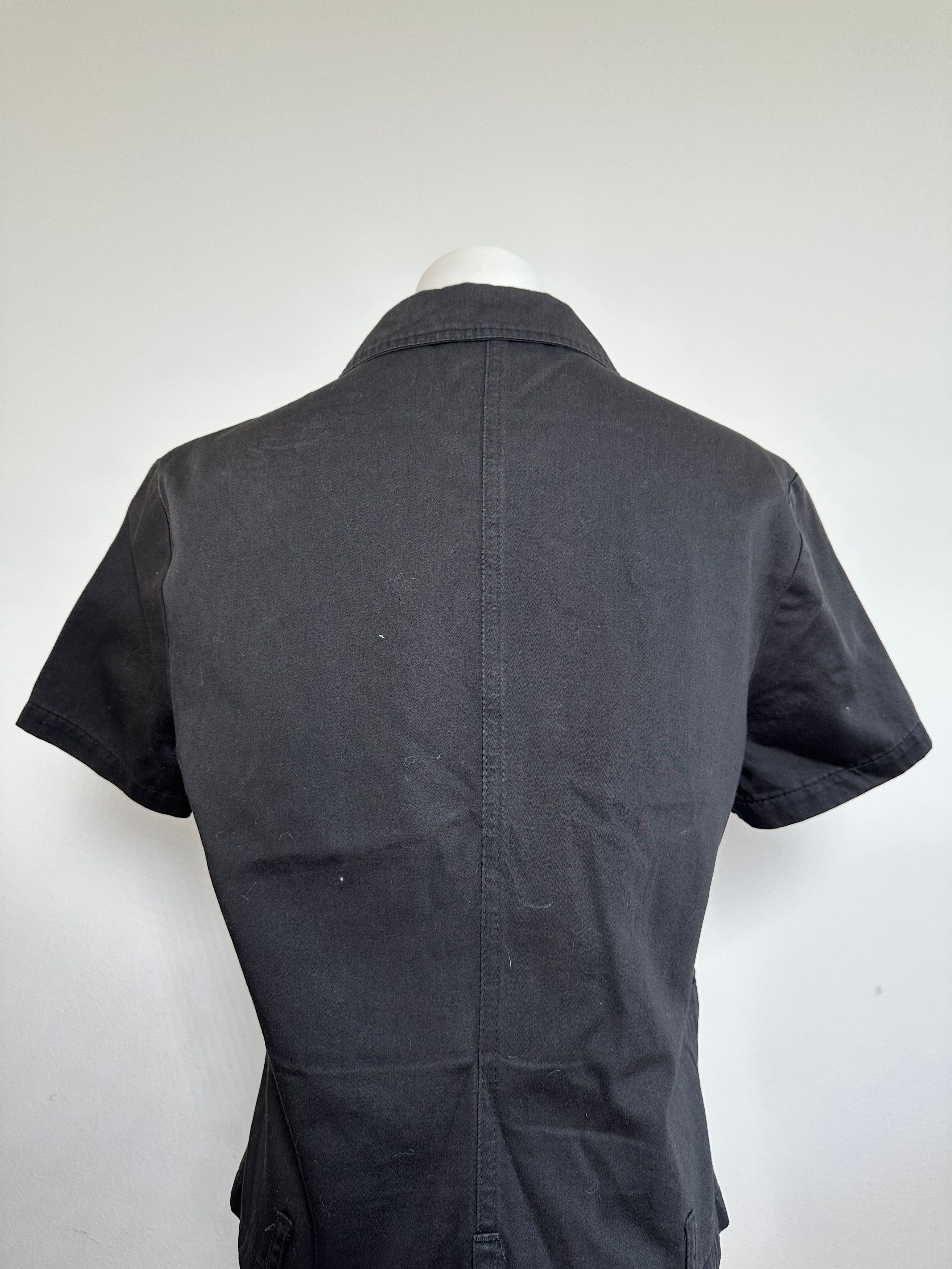 Fendi Vintage Roma Zipper Shirt / Mini Jacket Black Size M / US 6-8 / IT 42-44 - 9 Thumbnail