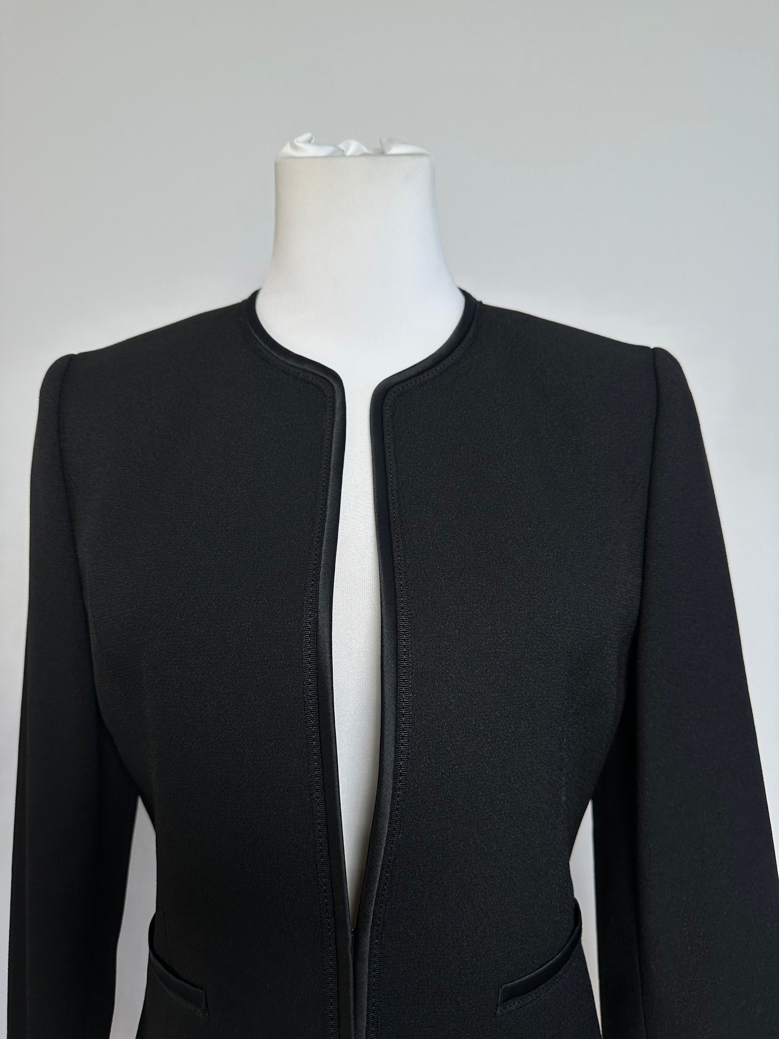 Chloe Vintage Givenchy Wool Blazer Short Coat Black M Size S / US 4 / IT 40 - 4 Thumbnail