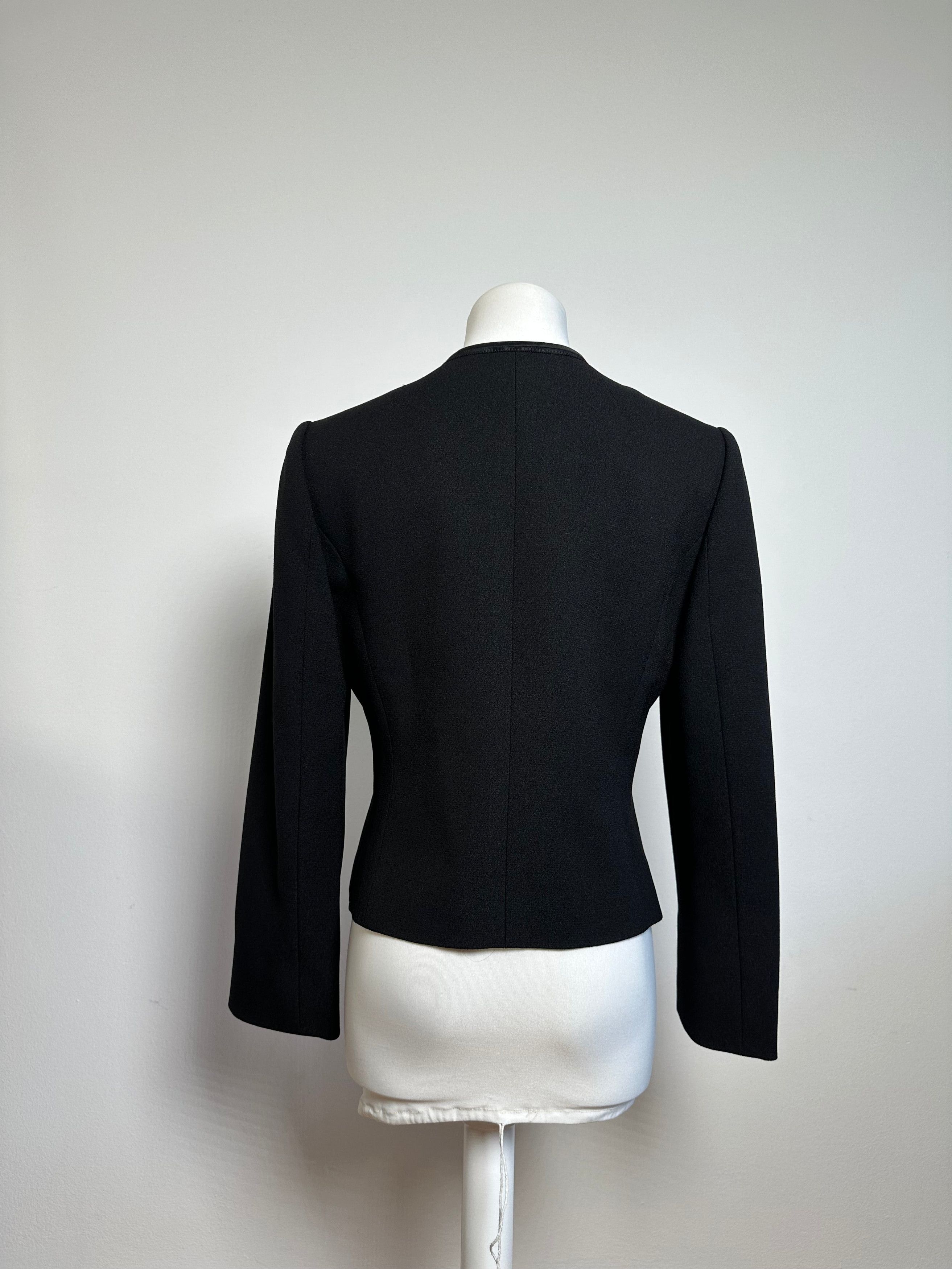 Chloe Vintage Givenchy Wool Blazer Short Coat Black M Size S / US 4 / IT 40 - 3 Thumbnail