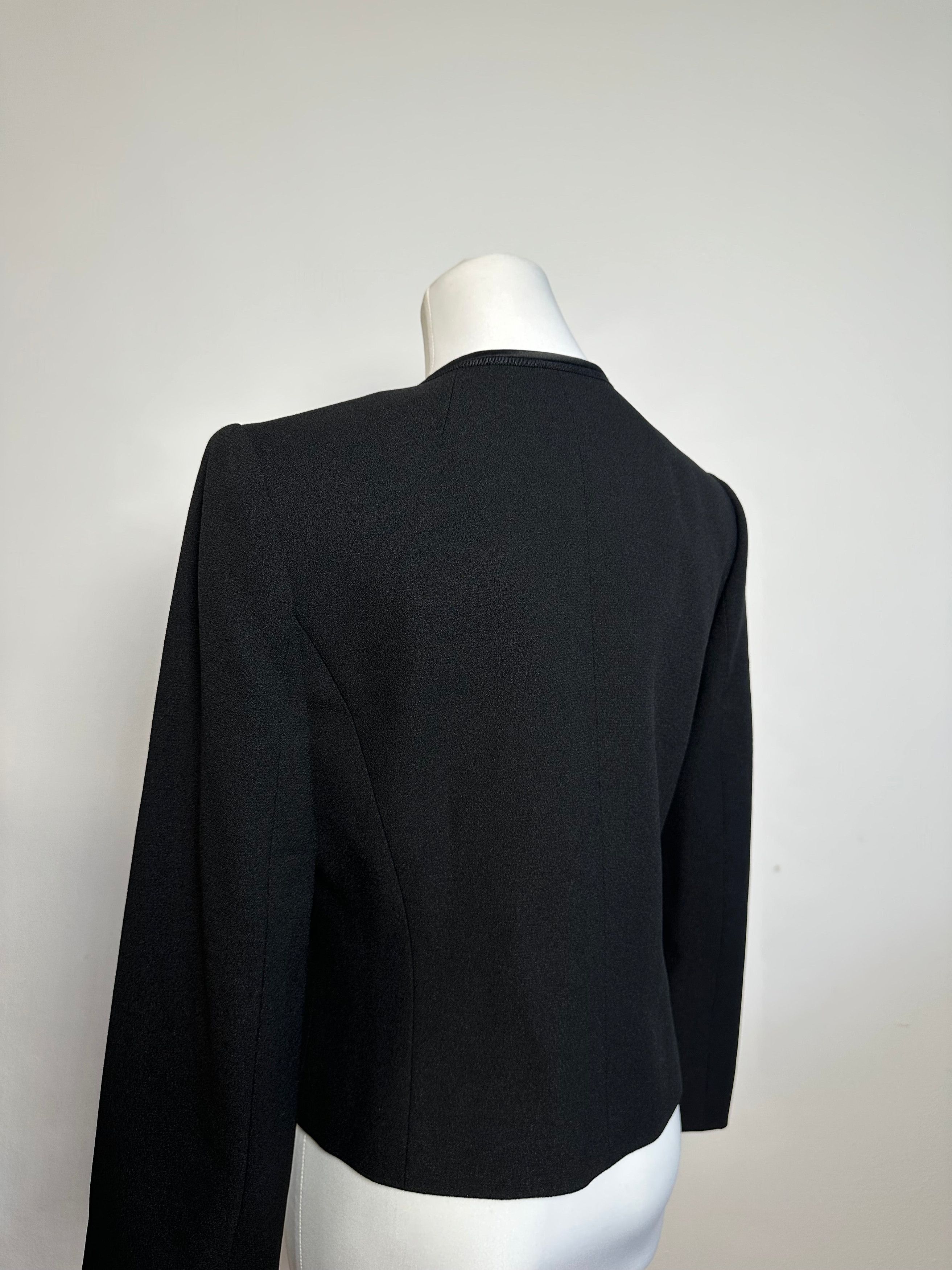 Chloe Vintage Givenchy Wool Blazer Short Coat Black M Size S / US 4 / IT 40 - 5 Thumbnail