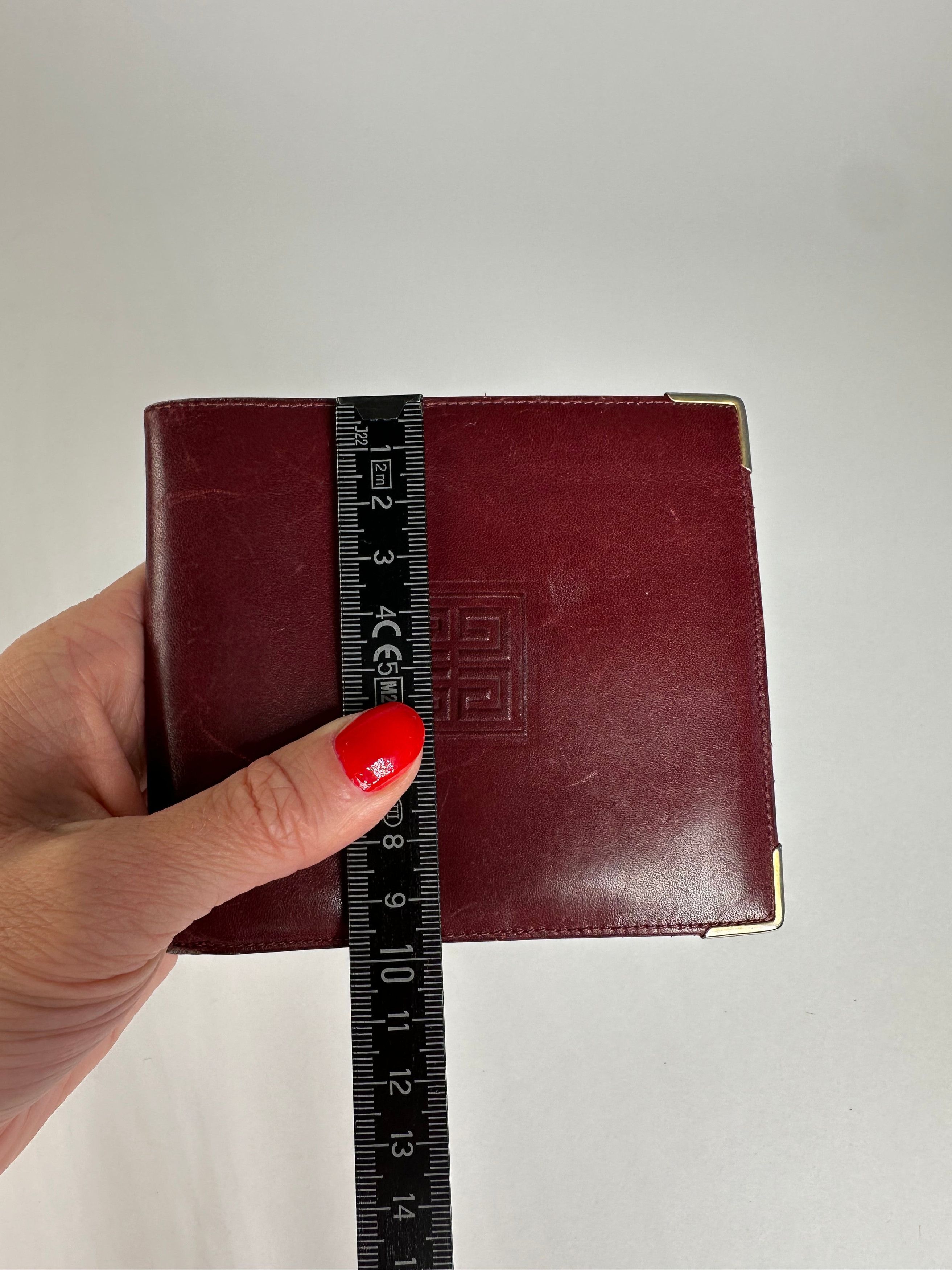 Givenchy Vintage Flapable Leather Wallet Burgundy Size ONE SIZE - 8 Thumbnail