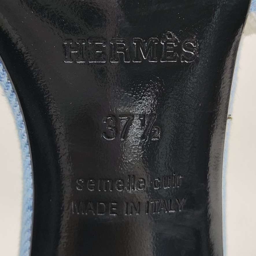 Hermes Hermes Blue Sandals us_6-5 Women Size US 6.5 / IT 36.5 - 6 Thumbnail