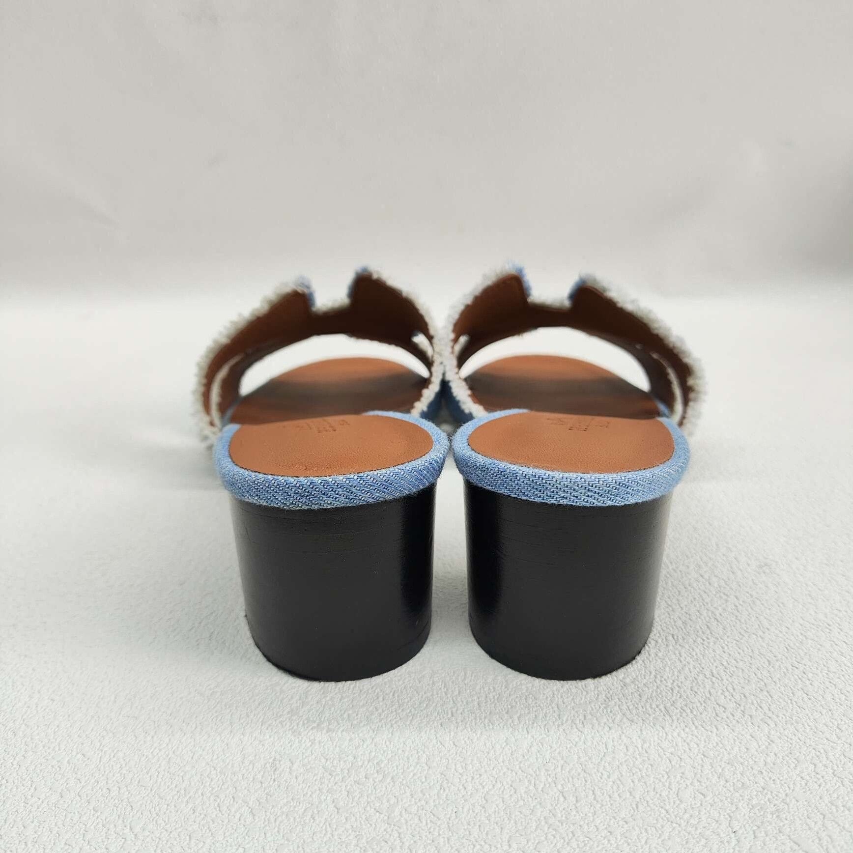 Hermes Hermes Blue Sandals us_6-5 Women Size US 6.5 / IT 36.5 - 5 Thumbnail